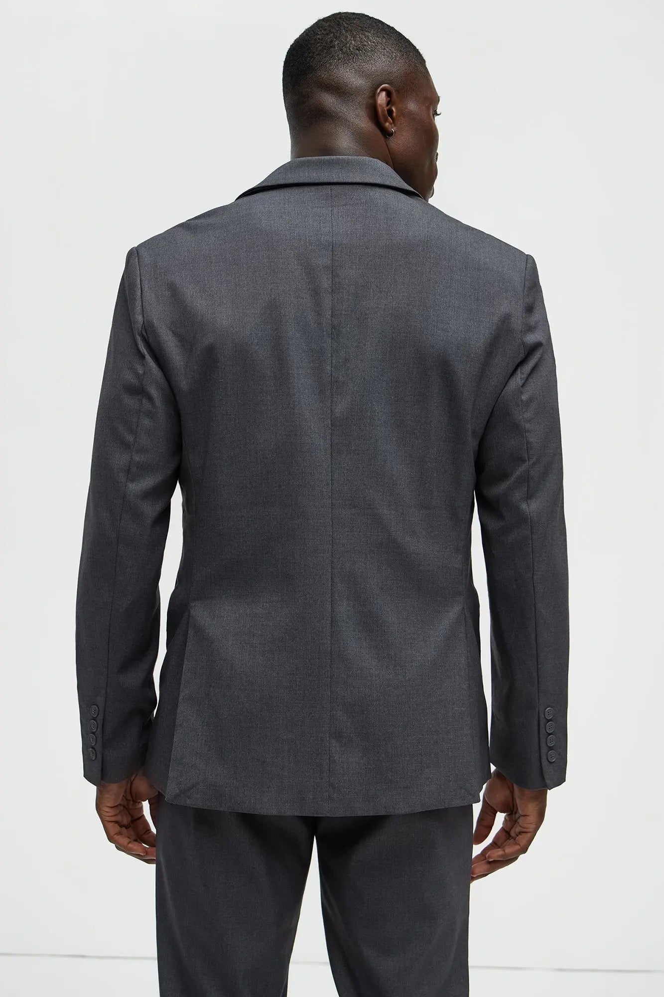 The Modern Stretch Suit Jacket - Charcoal Fashion Nova