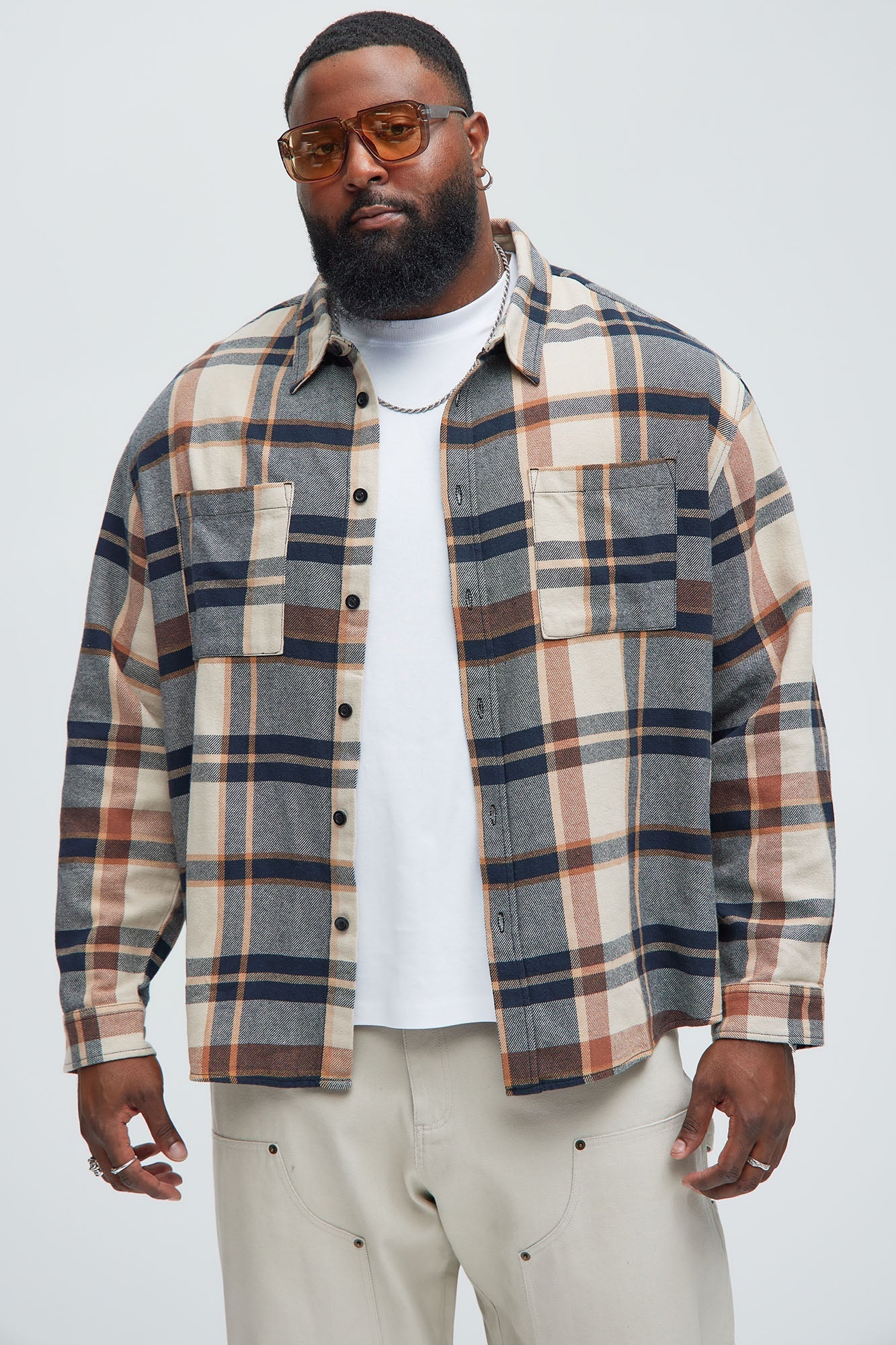 Wallace Plaid Flannel Shirt - Multi Color Fashion Nova