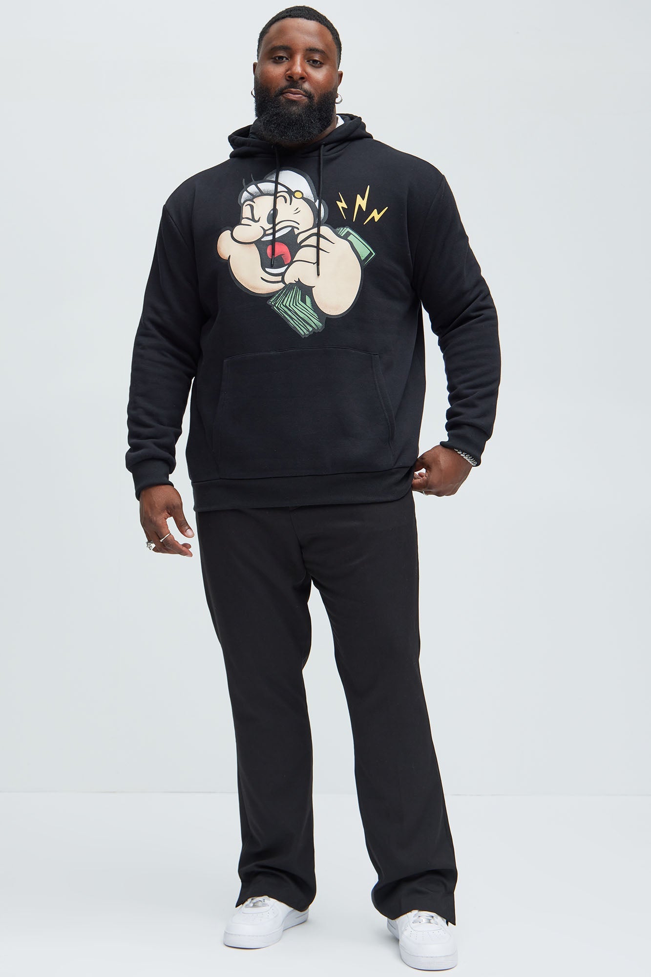 Popeye Married To the Game Hoodie - Black Fashion Nova