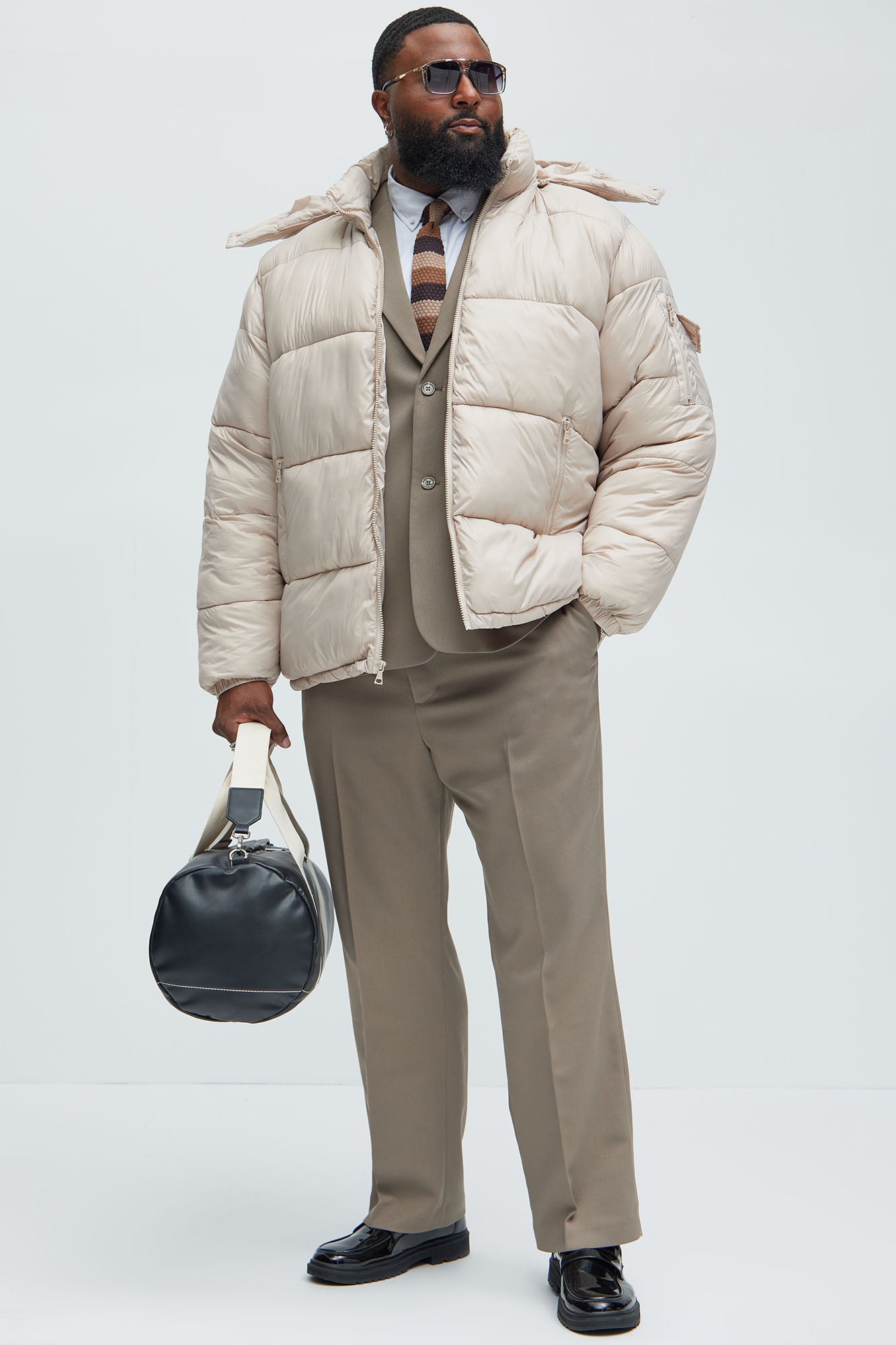 Nixer Puffer Jacket - Tan Fashion Nova