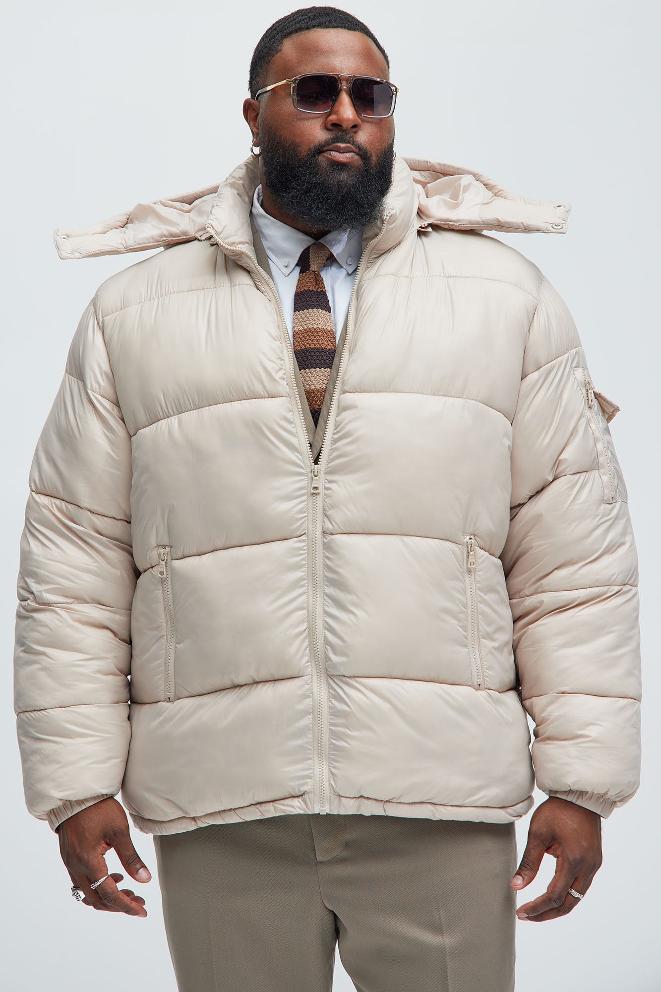 Nixer Puffer Jacket - Tan Fashion Nova