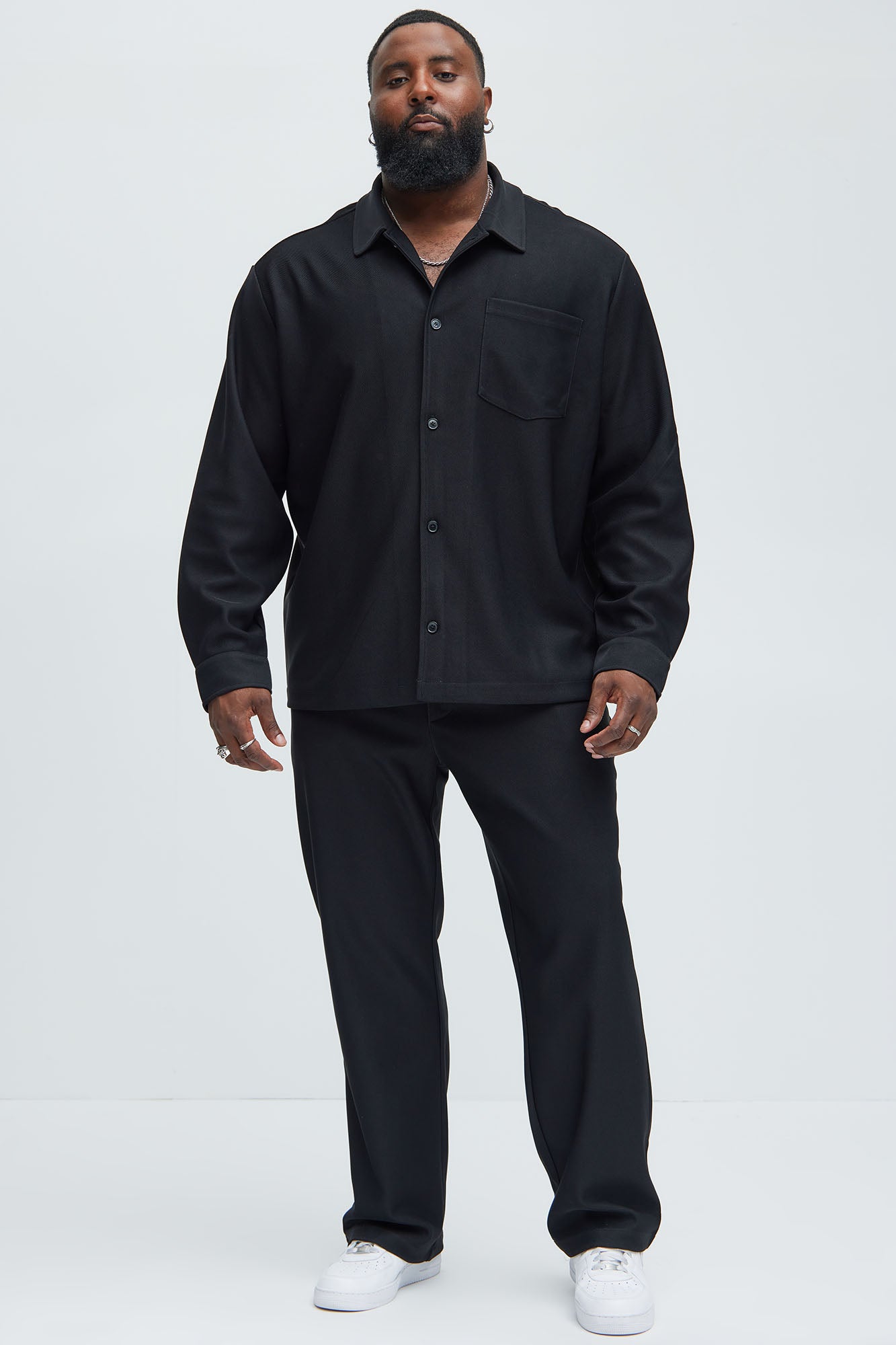 Turner Straight Trousers - Black Fashion Nova