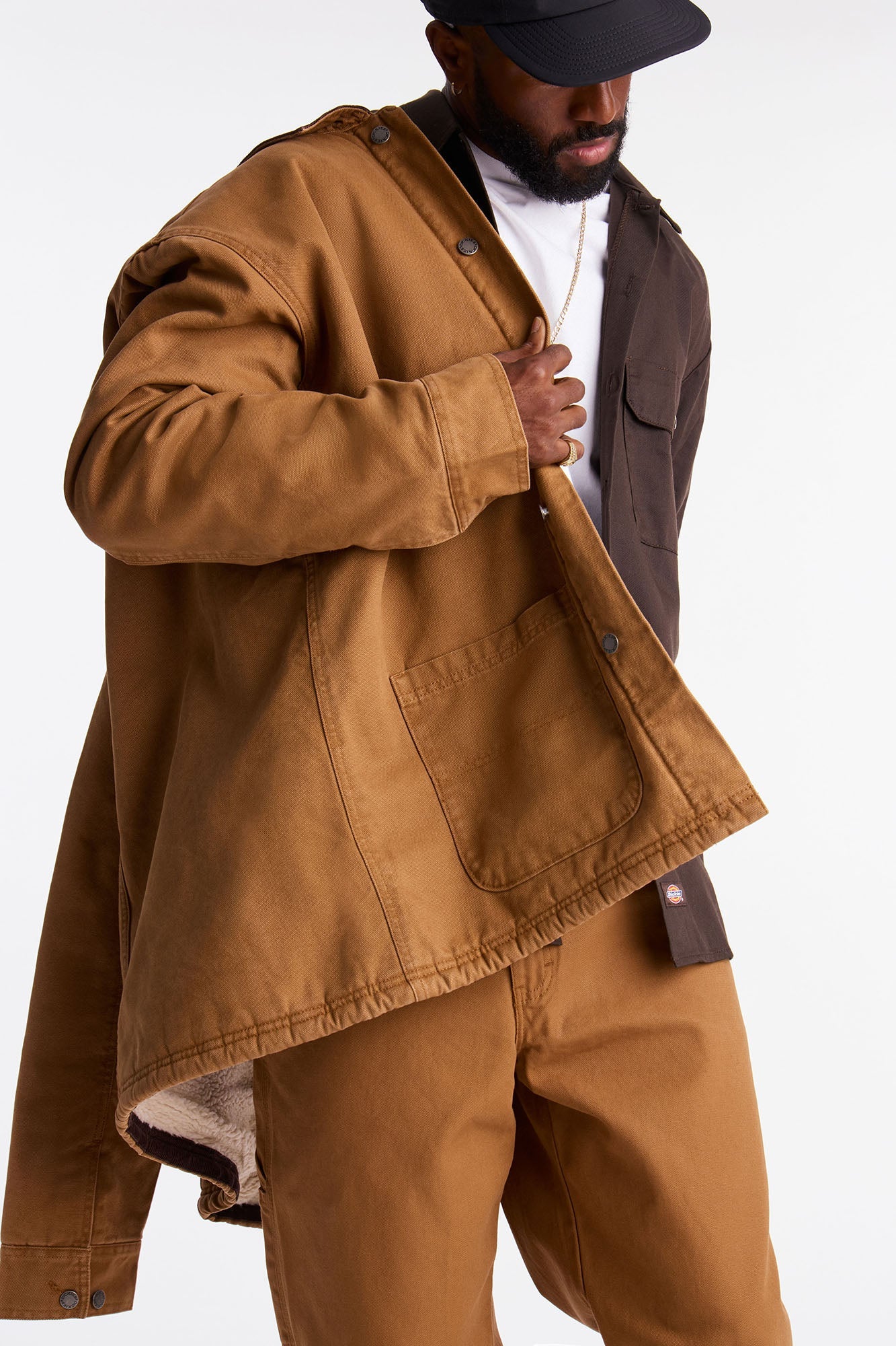 Dickies Duck Chore Jacket - Khaki Fashion Nova