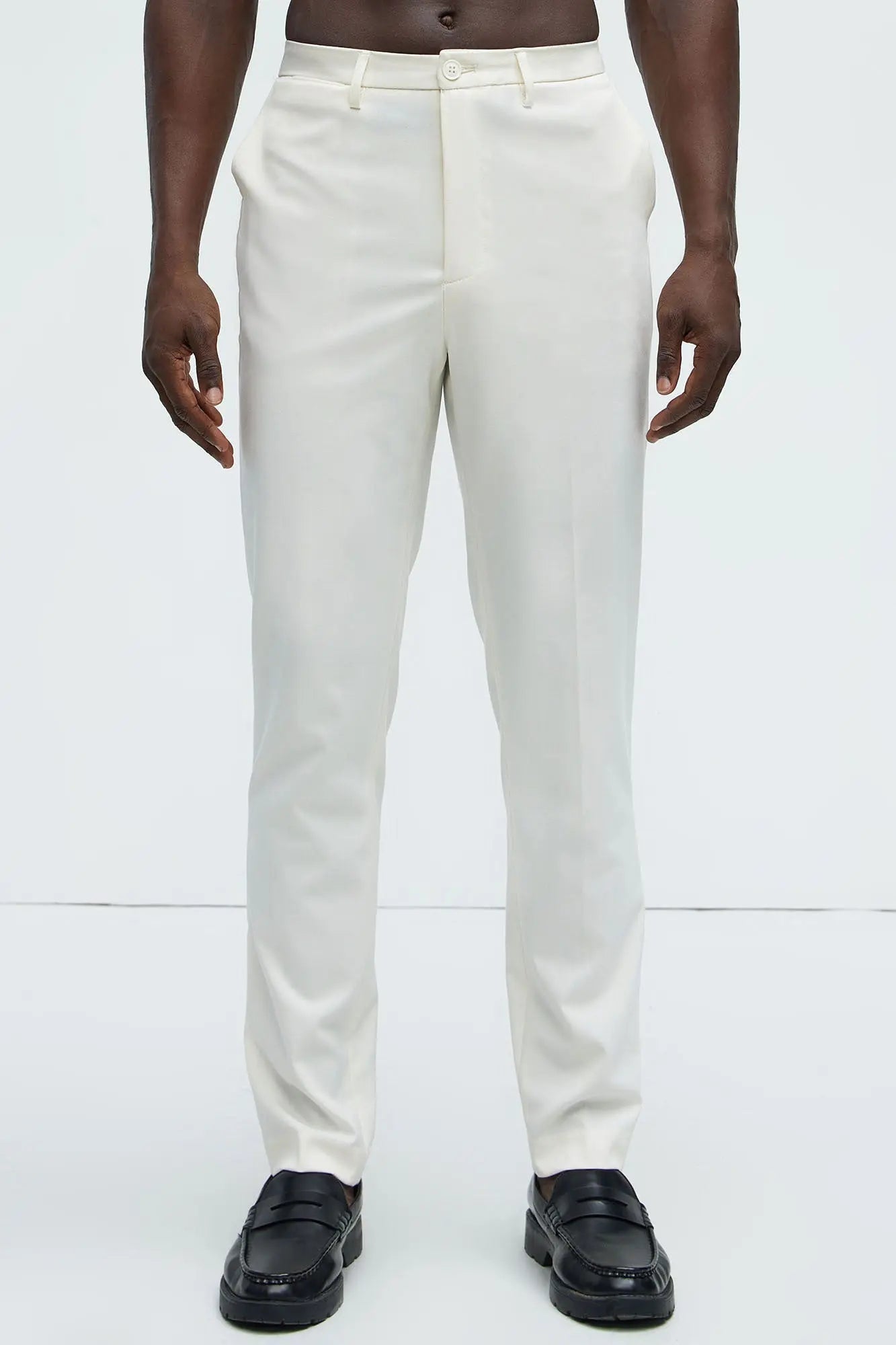 The Modern Stretch Slim Trouser - Off White Fashion Nova