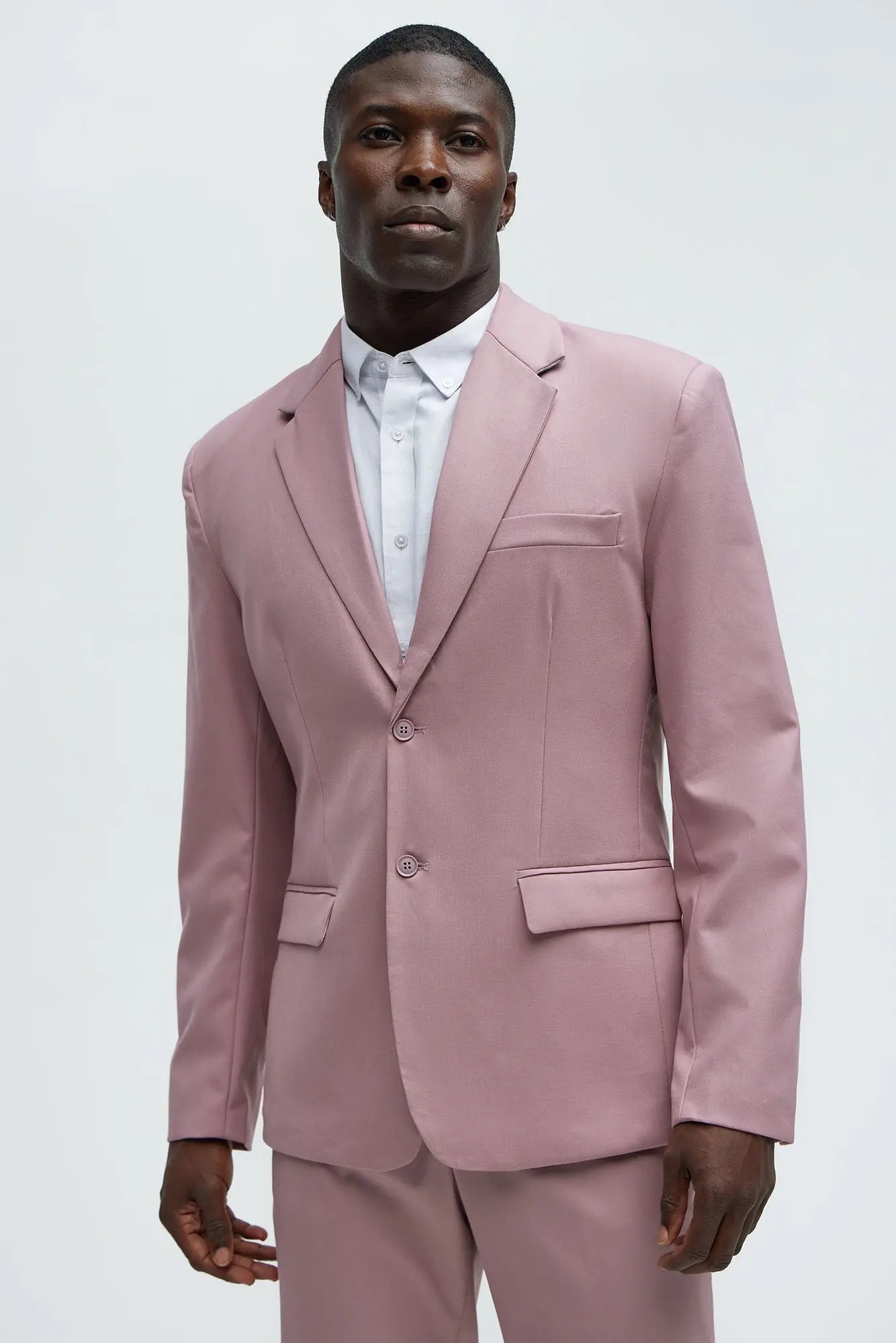 The Modern Stretch Suit Jacket - Mauve Fashion Nova