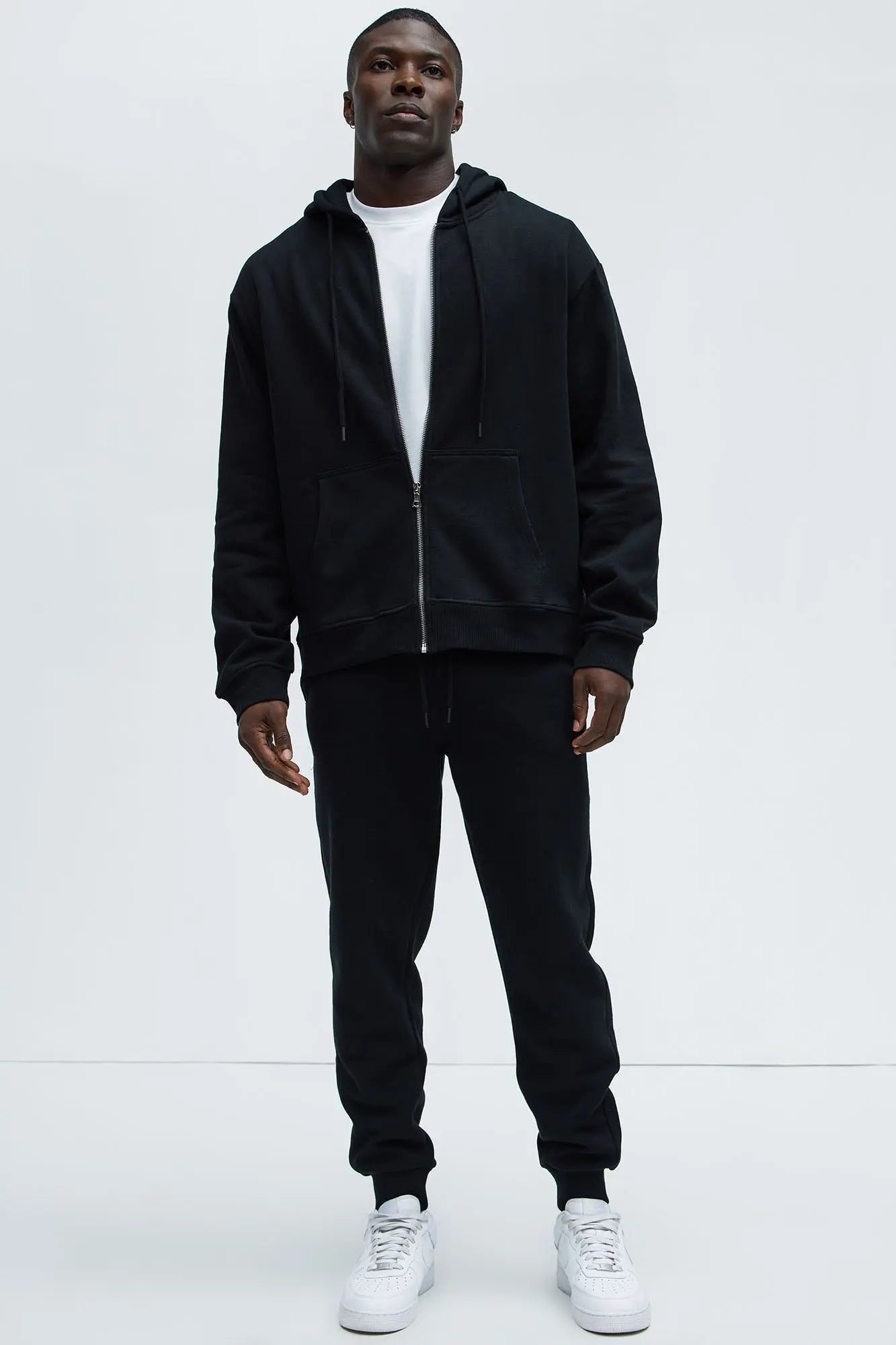 Tyson Zip Up Hoodie - Black Fashion Nova