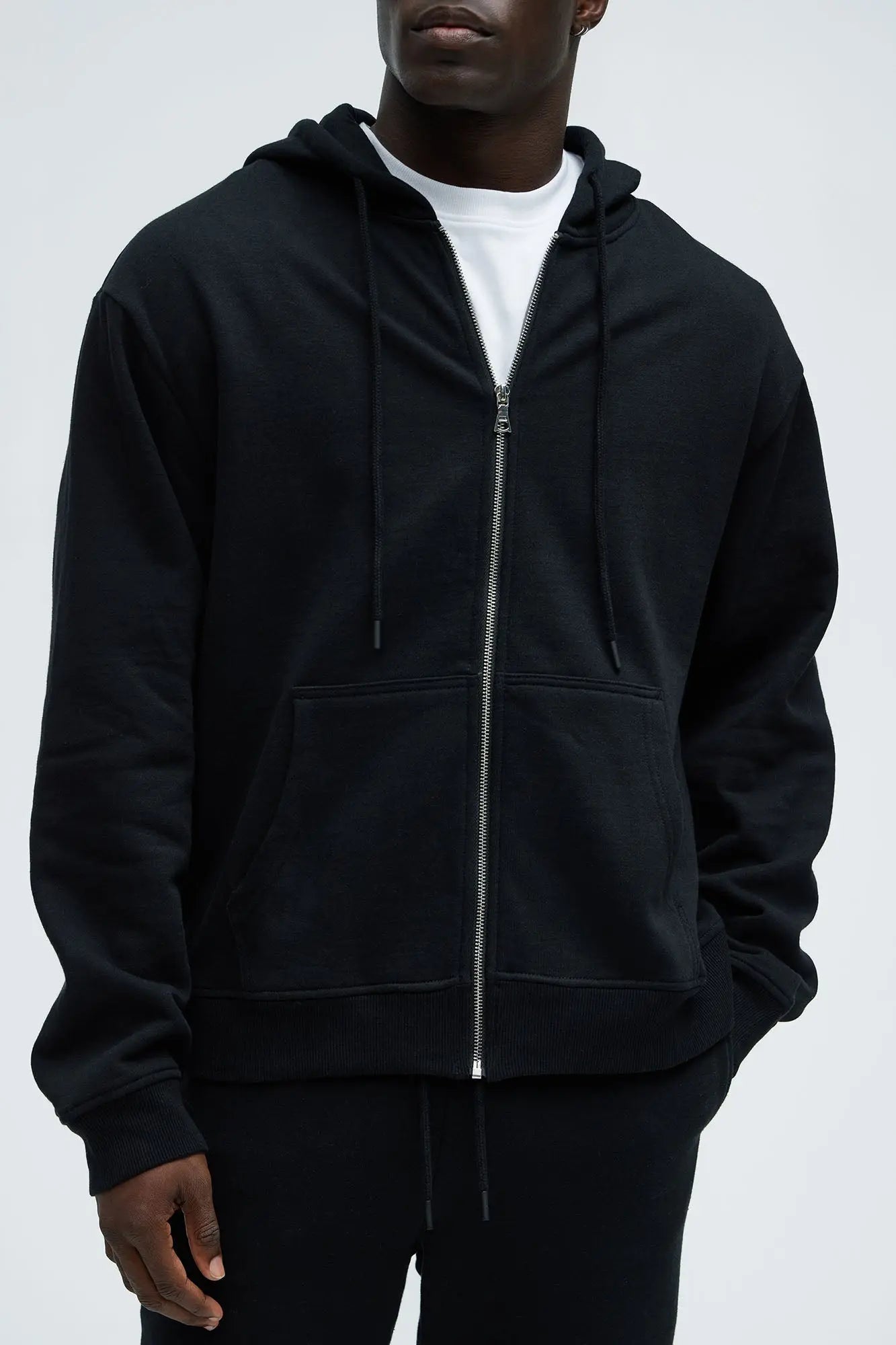 Tyson Zip Up Hoodie - Black Fashion Nova
