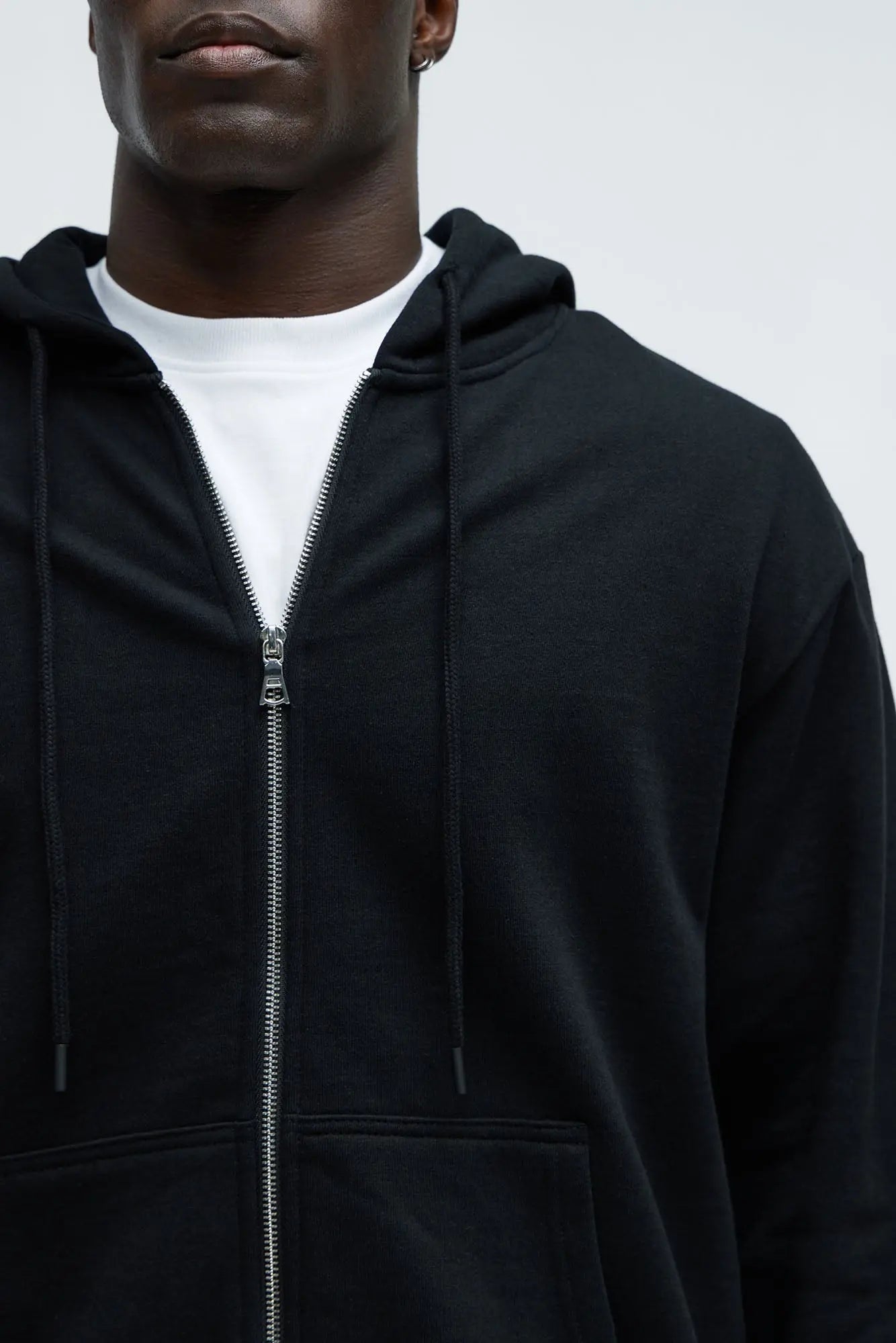 Tyson Zip Up Hoodie - Black Fashion Nova