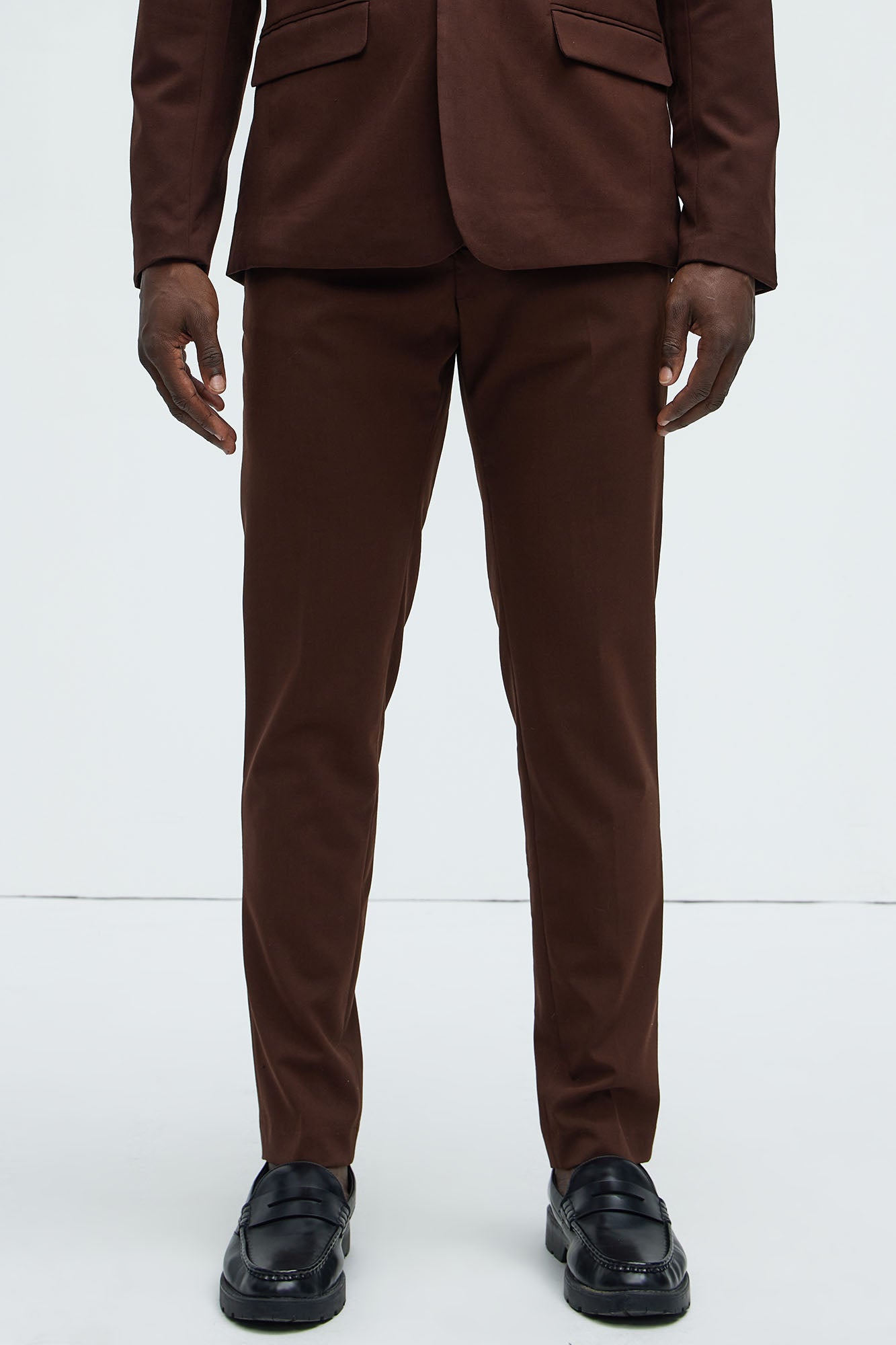 The Modern Stretch Slim Trouser - Brown Fashion Nova