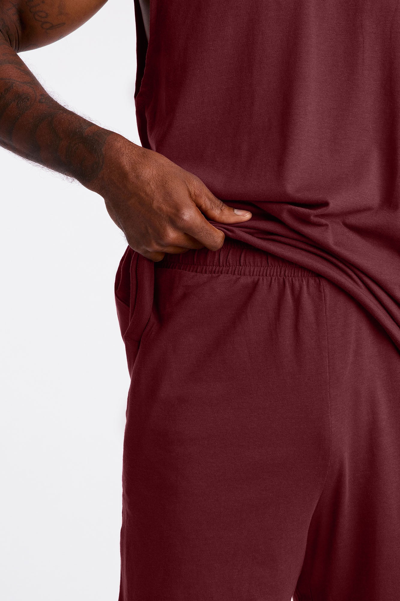 Essential Modal Lounge Shorts - Burgundy Fashion Nova