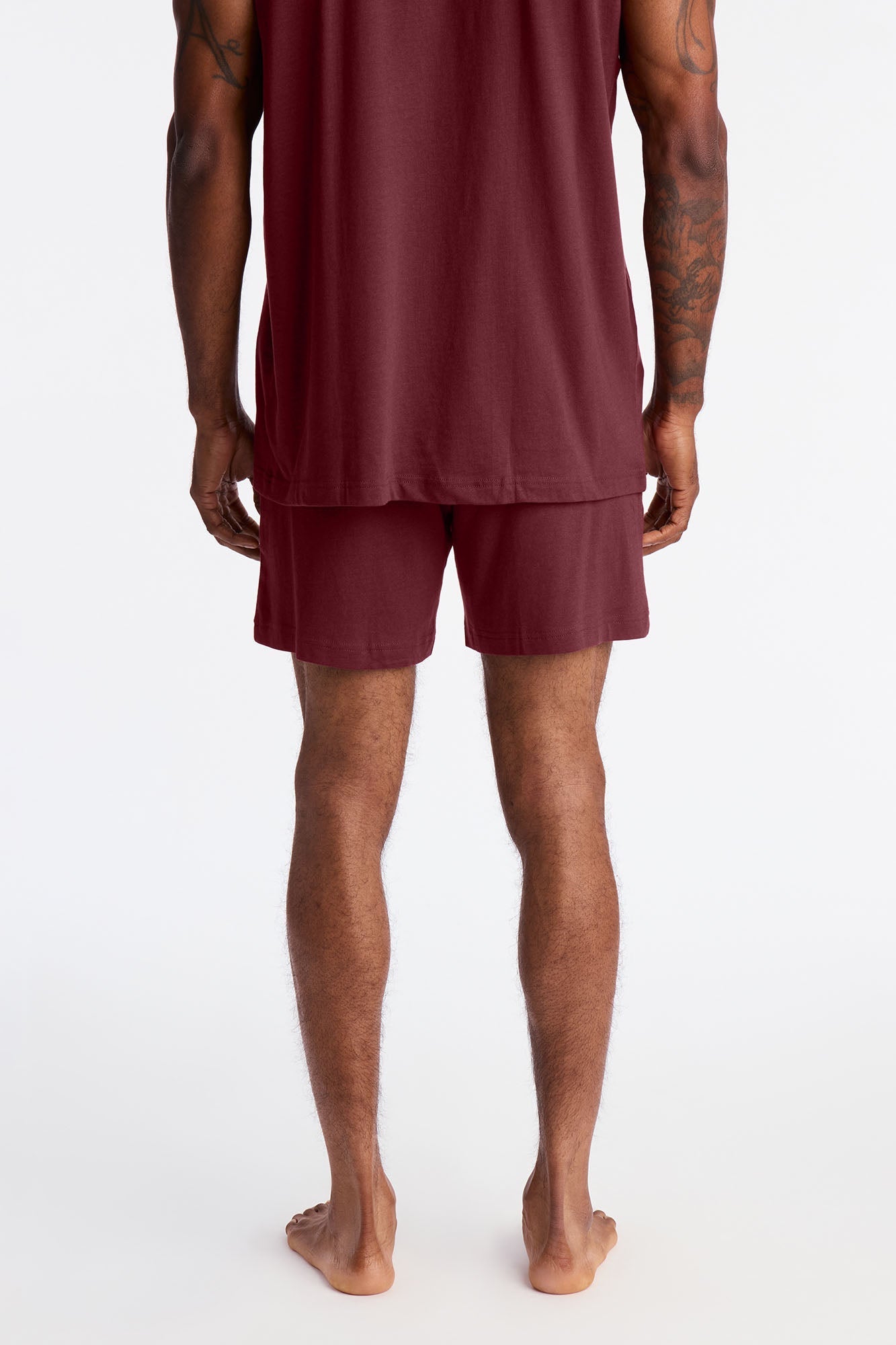 Essential Modal Lounge Shorts - Burgundy Fashion Nova