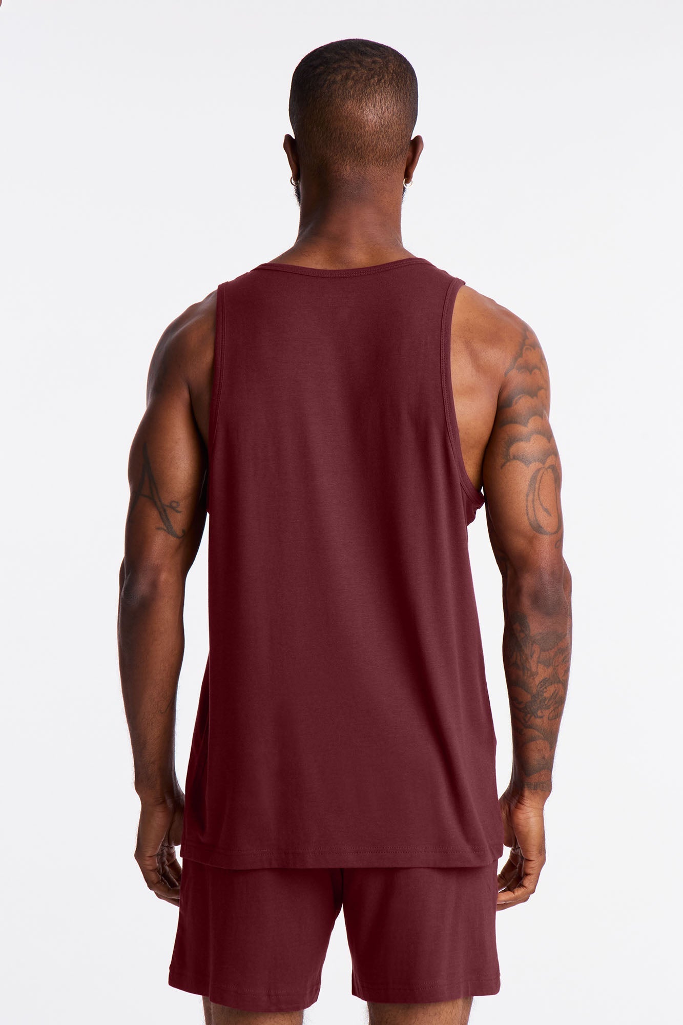 Essential Modal Lounge Tank - Burgundy Fashion Nova