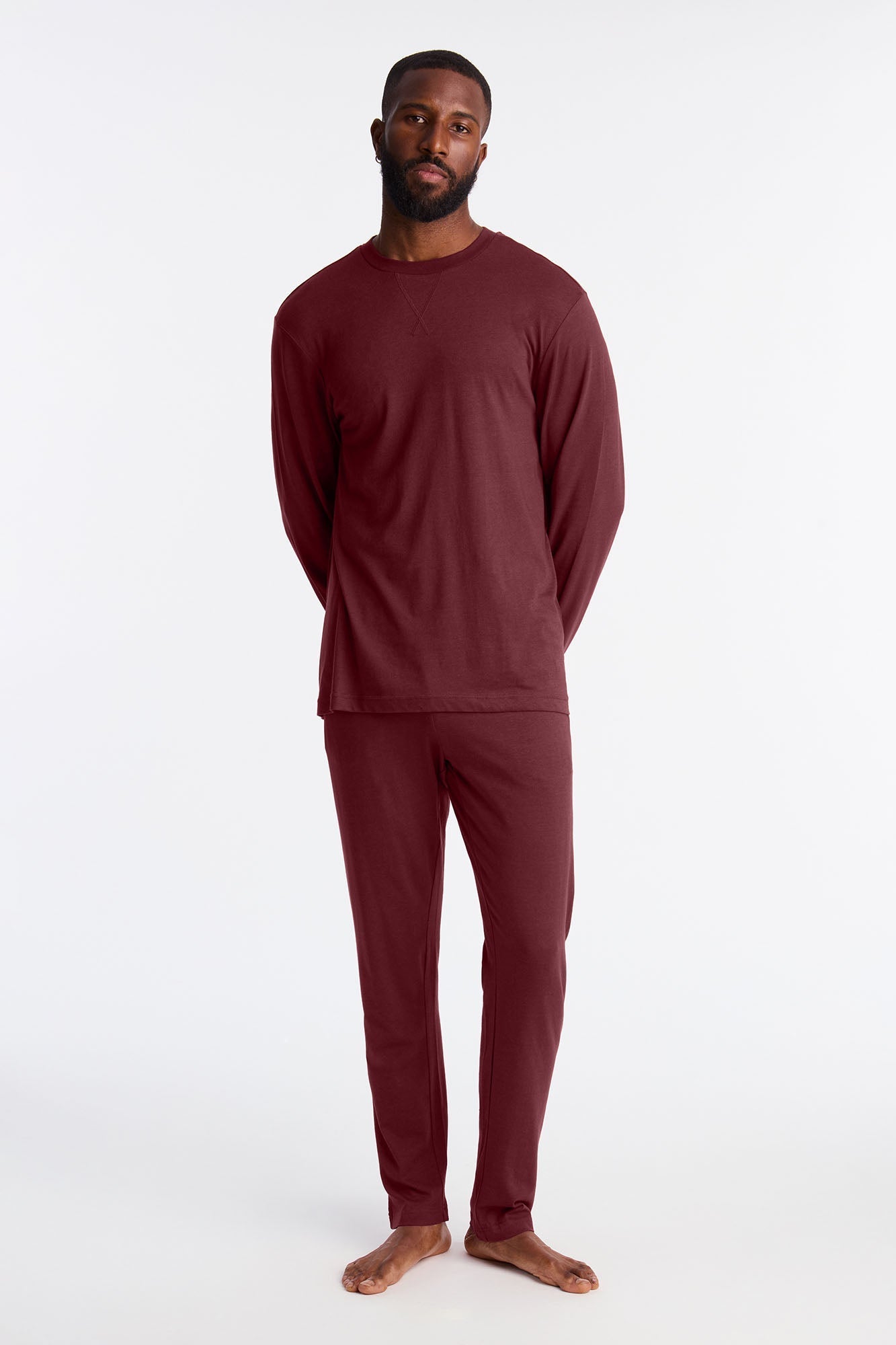 Essential Modal Lounge Pants - Burgundy Fashion Nova