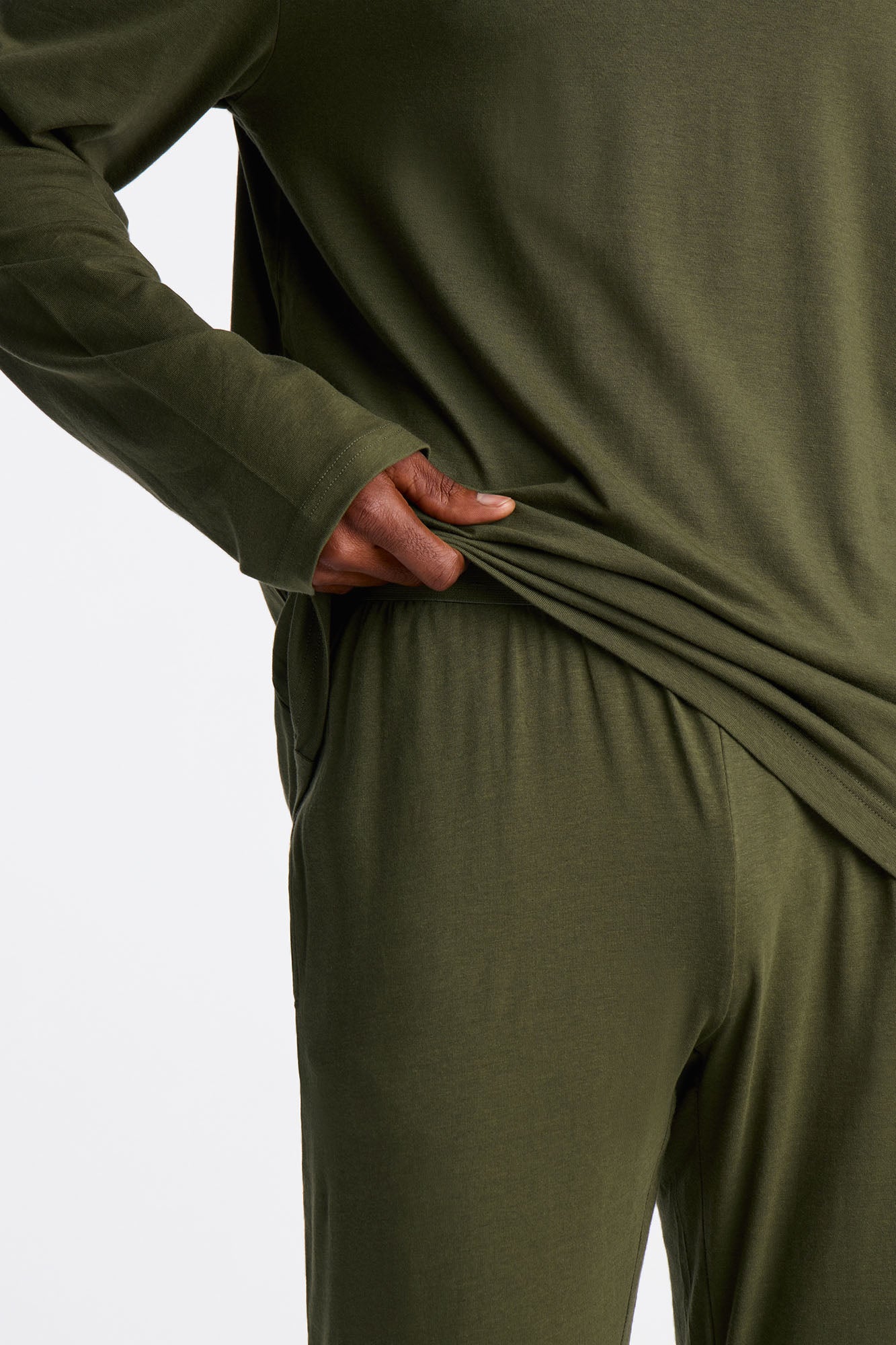 Essential Modal Lounge Pants - Olive Fashion Nova
