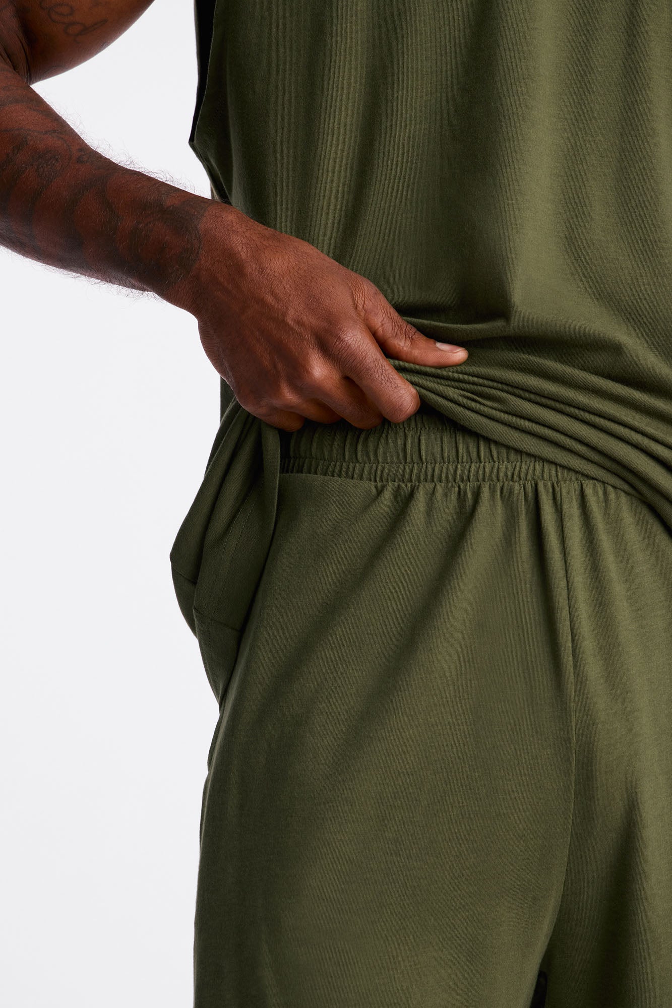 Essential Modal Lounge Shorts - Olive Fashion Nova