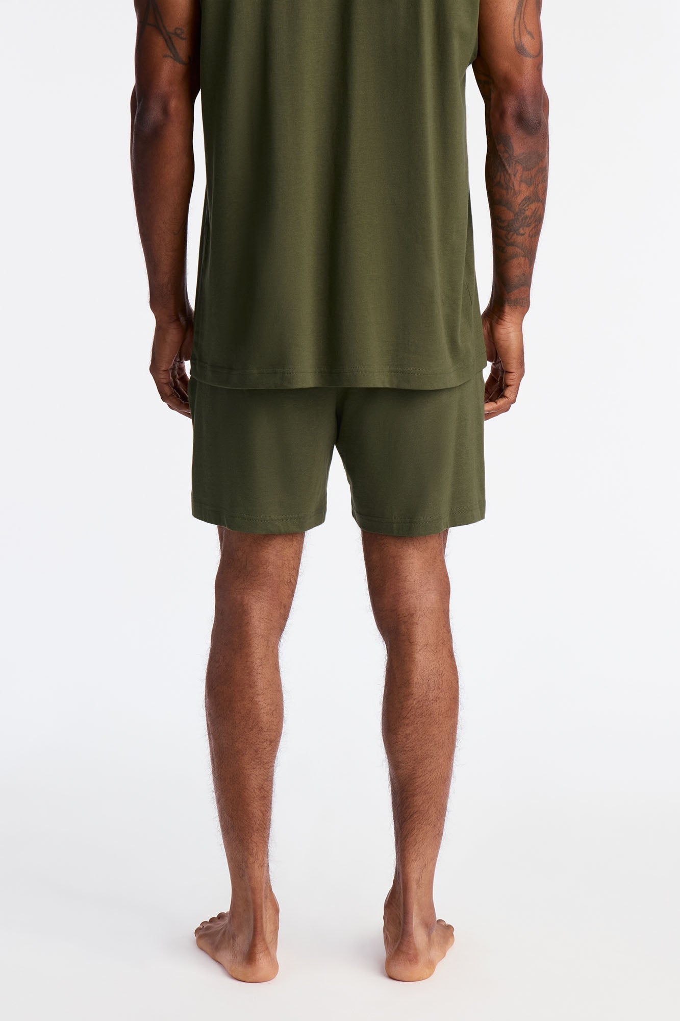 Essential Modal Lounge Shorts - Olive Fashion Nova