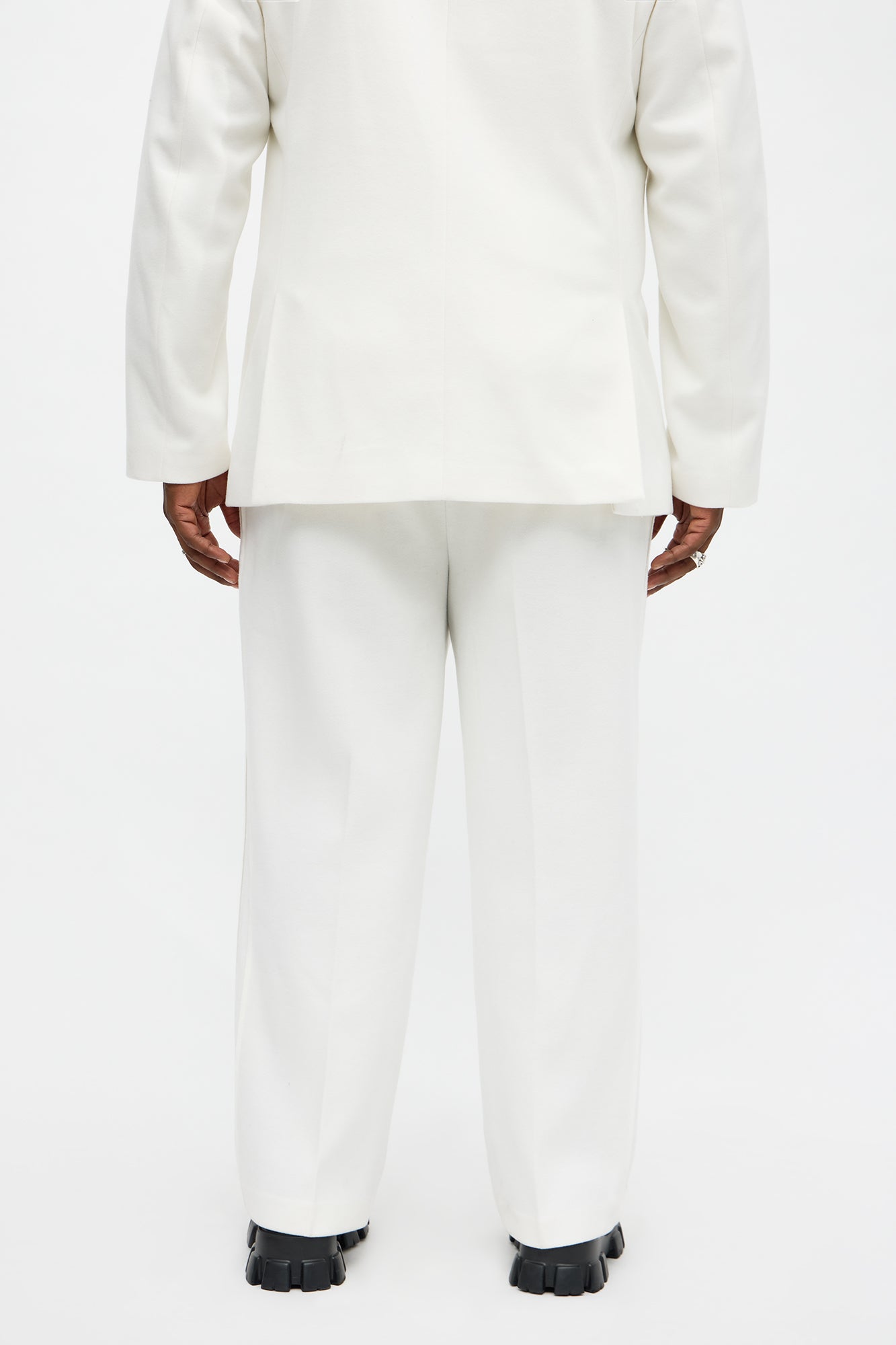 Baggy Mar Vista Stretch Tux Pant - Cream Fashion Nova