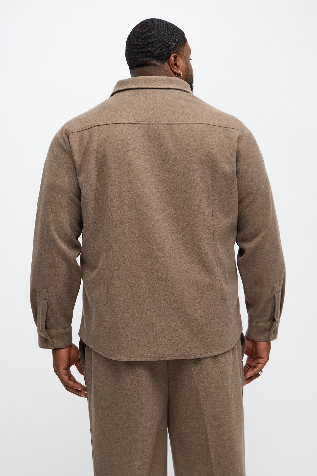 Williamsburg Hidden Placket Jacket - Brown Fashion Nova