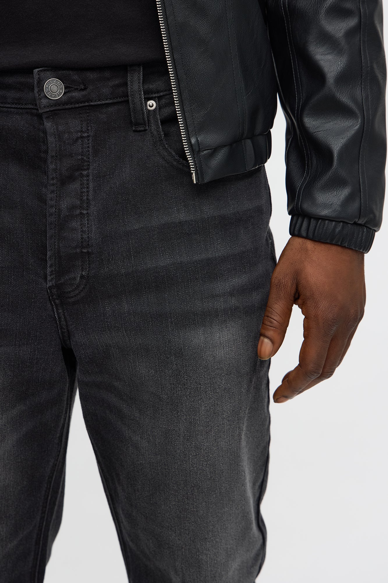 Stacked Slim Flare I'm That Ombre Jean - Black Wash Fashion Nova
