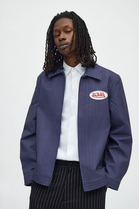 Von Dutch Mechanic Jacket - Navy Fashion Nova