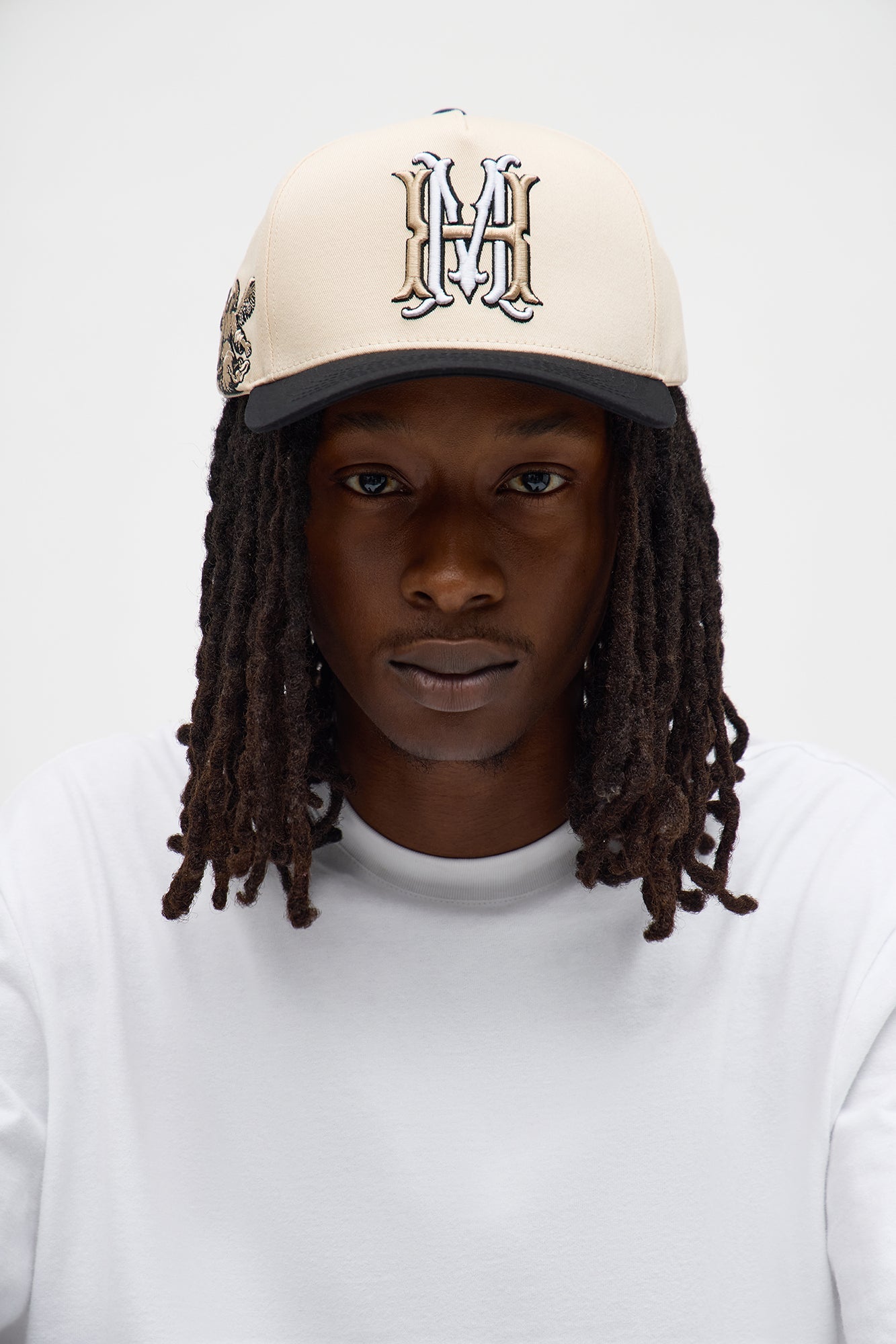 Made In Heaven Twill Structured Snapback Hat - Stone/Combo Fashion Nova