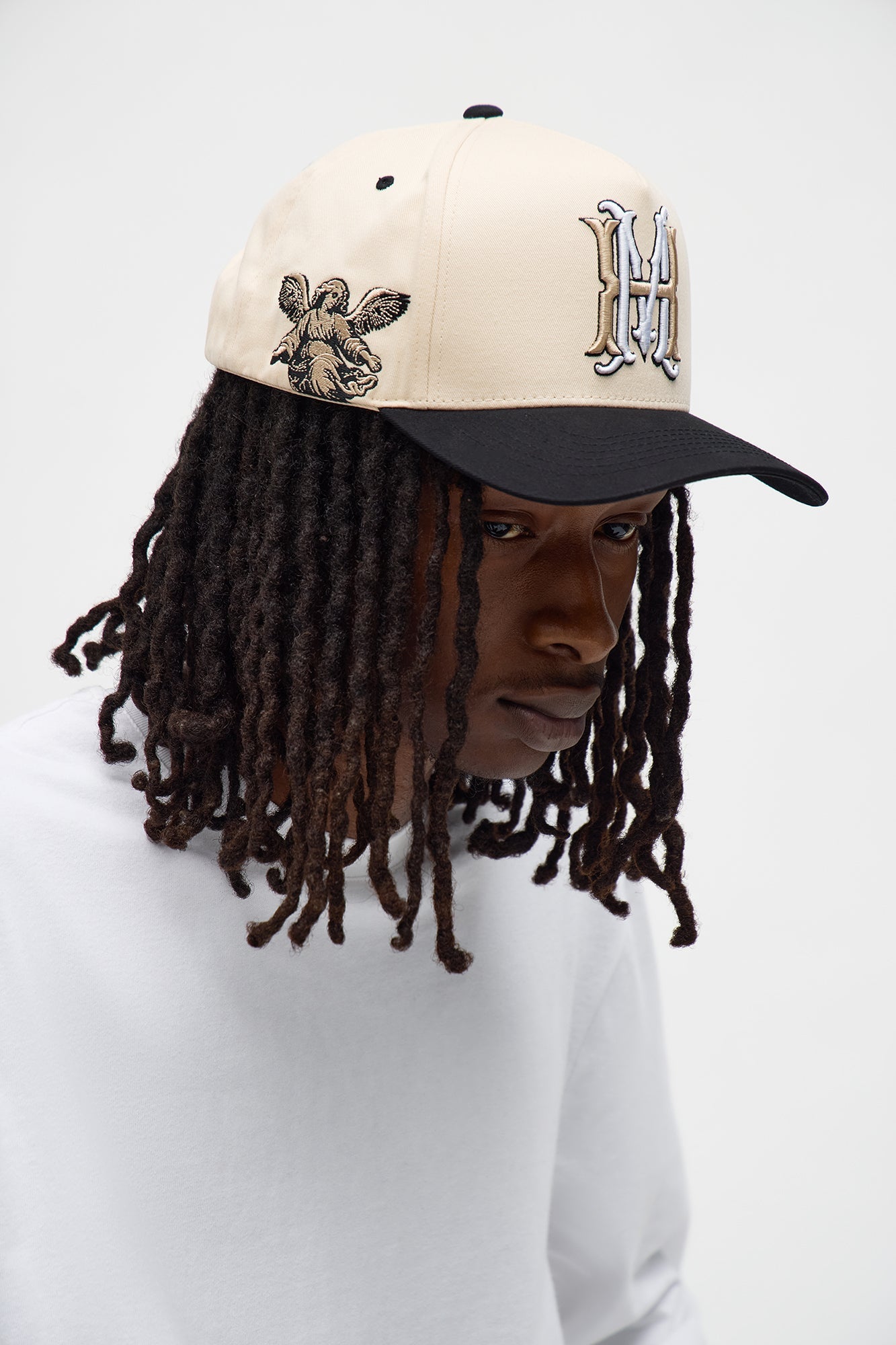 Made In Heaven Twill Structured Snapback Hat - Stone/Combo Fashion Nova