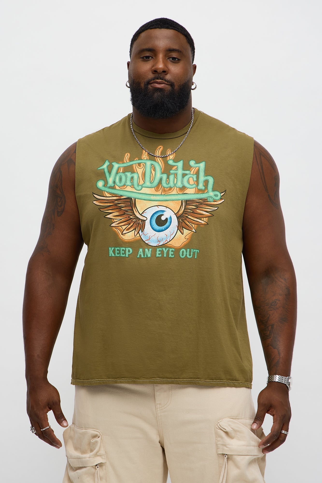 Von Dutch Keep An Eye Out Short Sleeve Tee - Hunter Fashion Nova