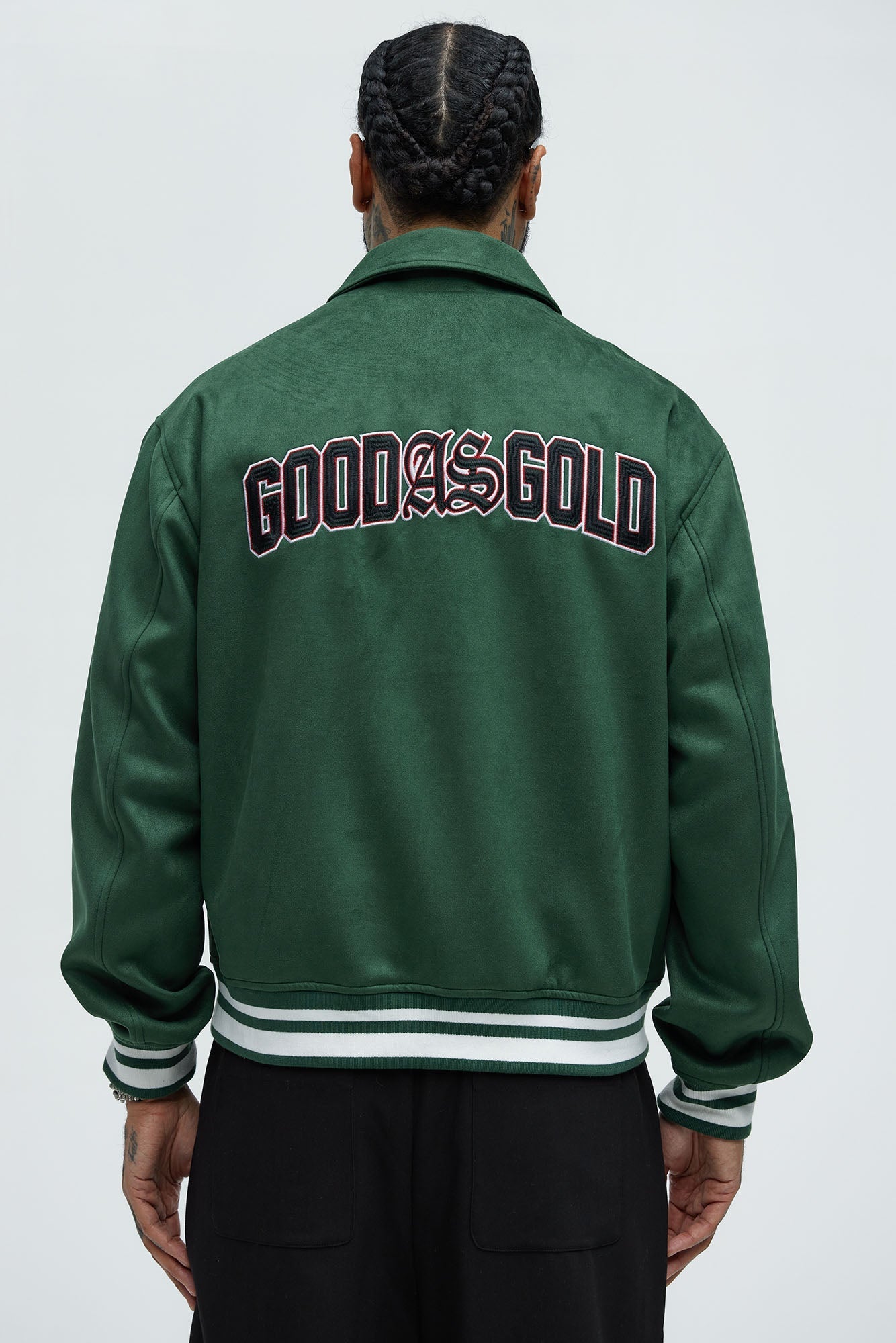 Good As Gold Varsity Jacket - Green Fashion Nova