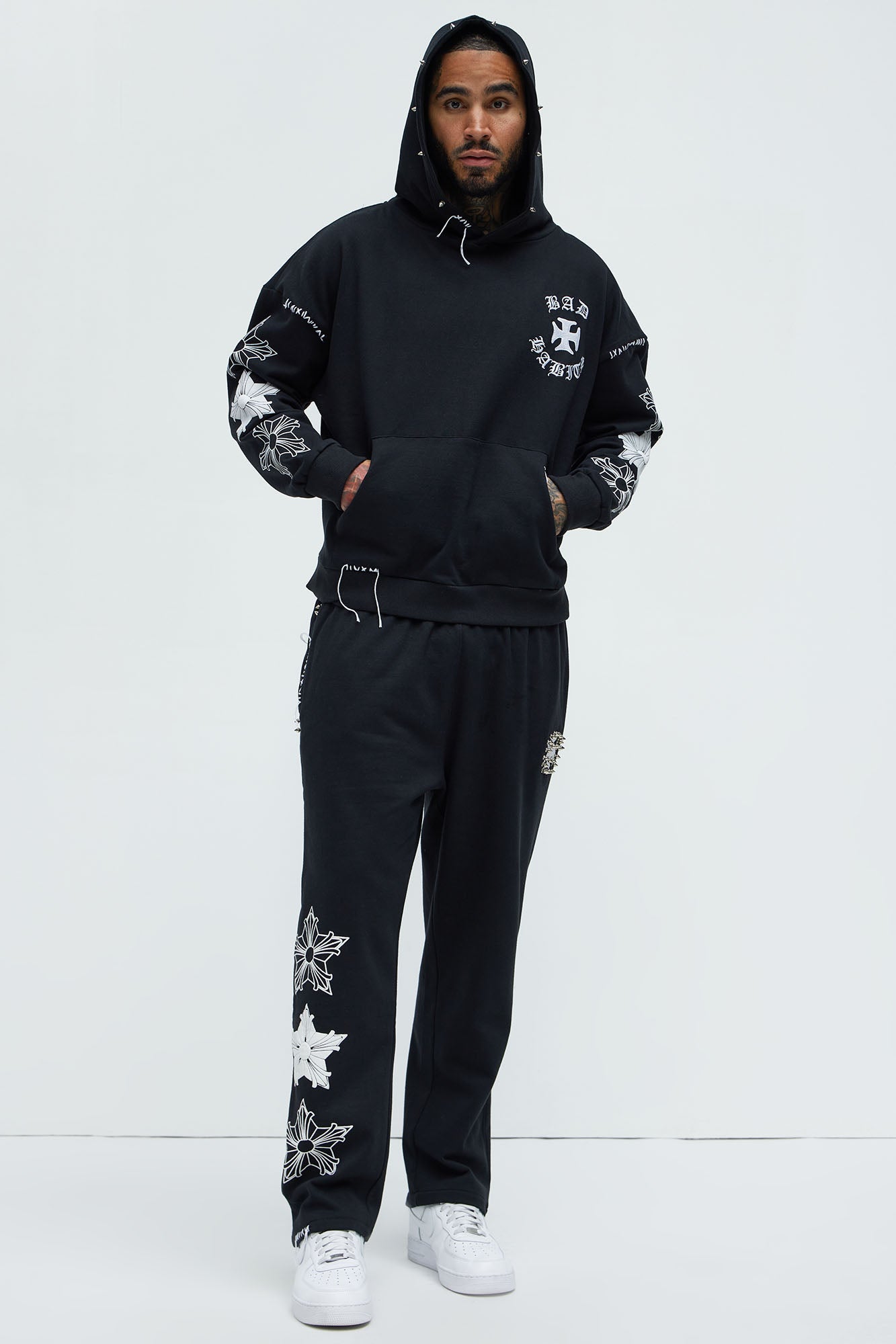 Stars Align Hoodie - Black Fashion Nova