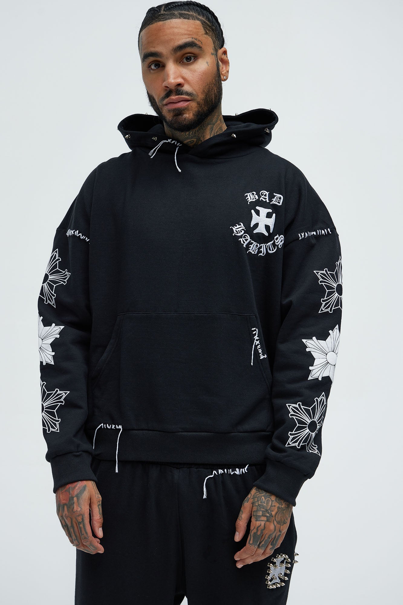 Stars Align Hoodie - Black Fashion Nova