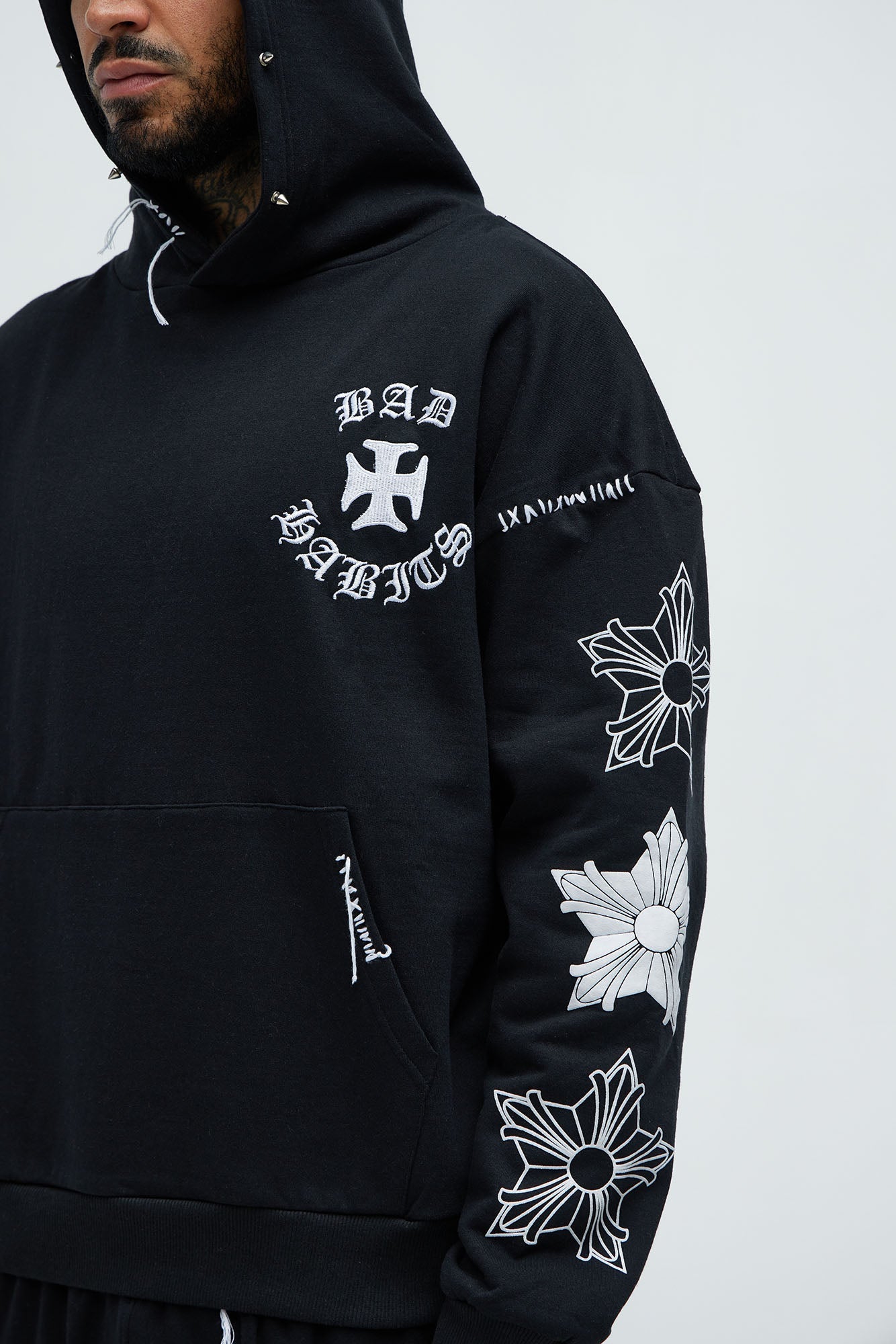 Stars Align Hoodie - Black Fashion Nova