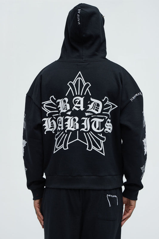 Stars Align Hoodie - Black Fashion Nova