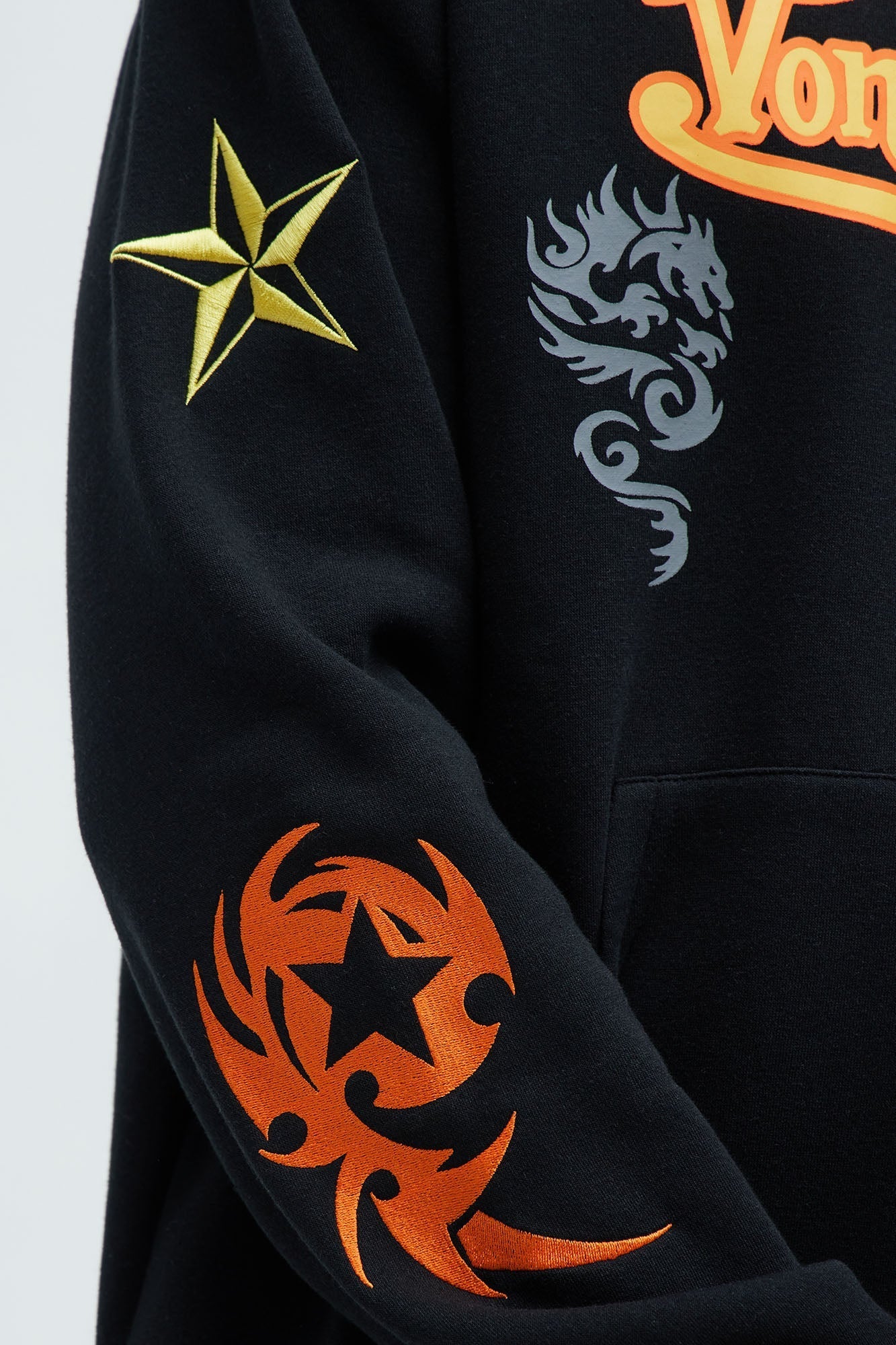 Von Dutch Star Hoodie - Black Fashion Nova
