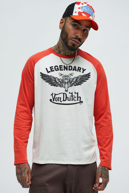 Von Dutch Legendary Tee - Red/combo Fashion Nova