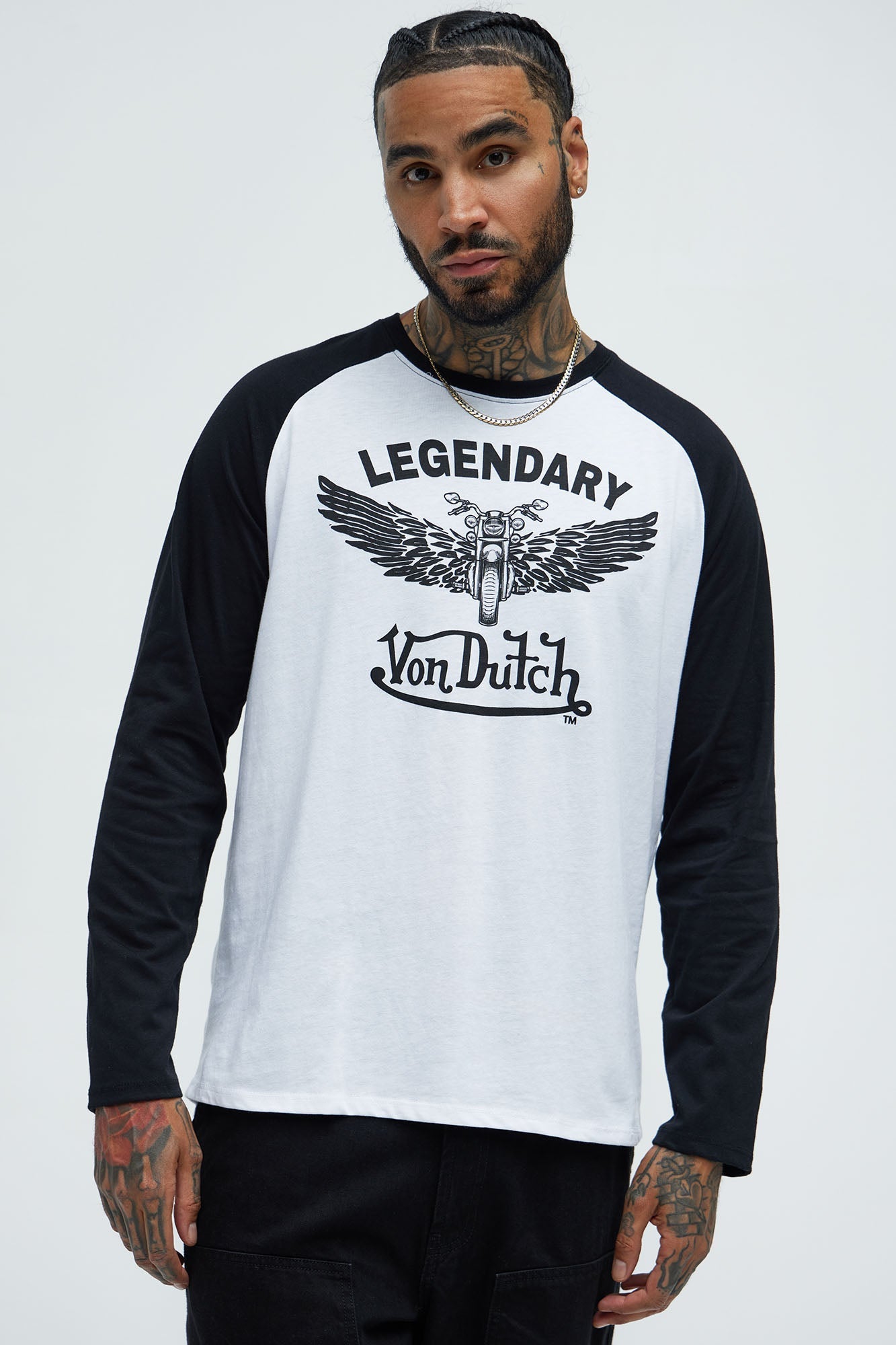 Von Dutch Legendary Tee - White/Black Fashion Nova