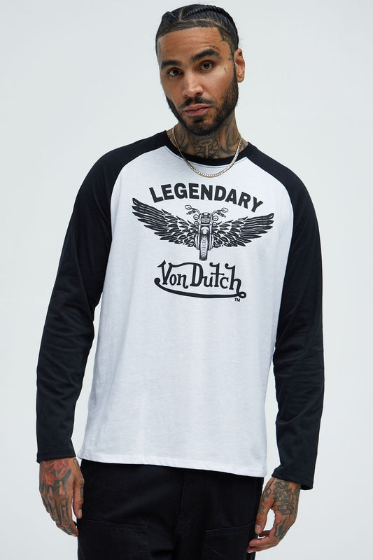 Von Dutch Legendary Tee - White/Black Fashion Nova