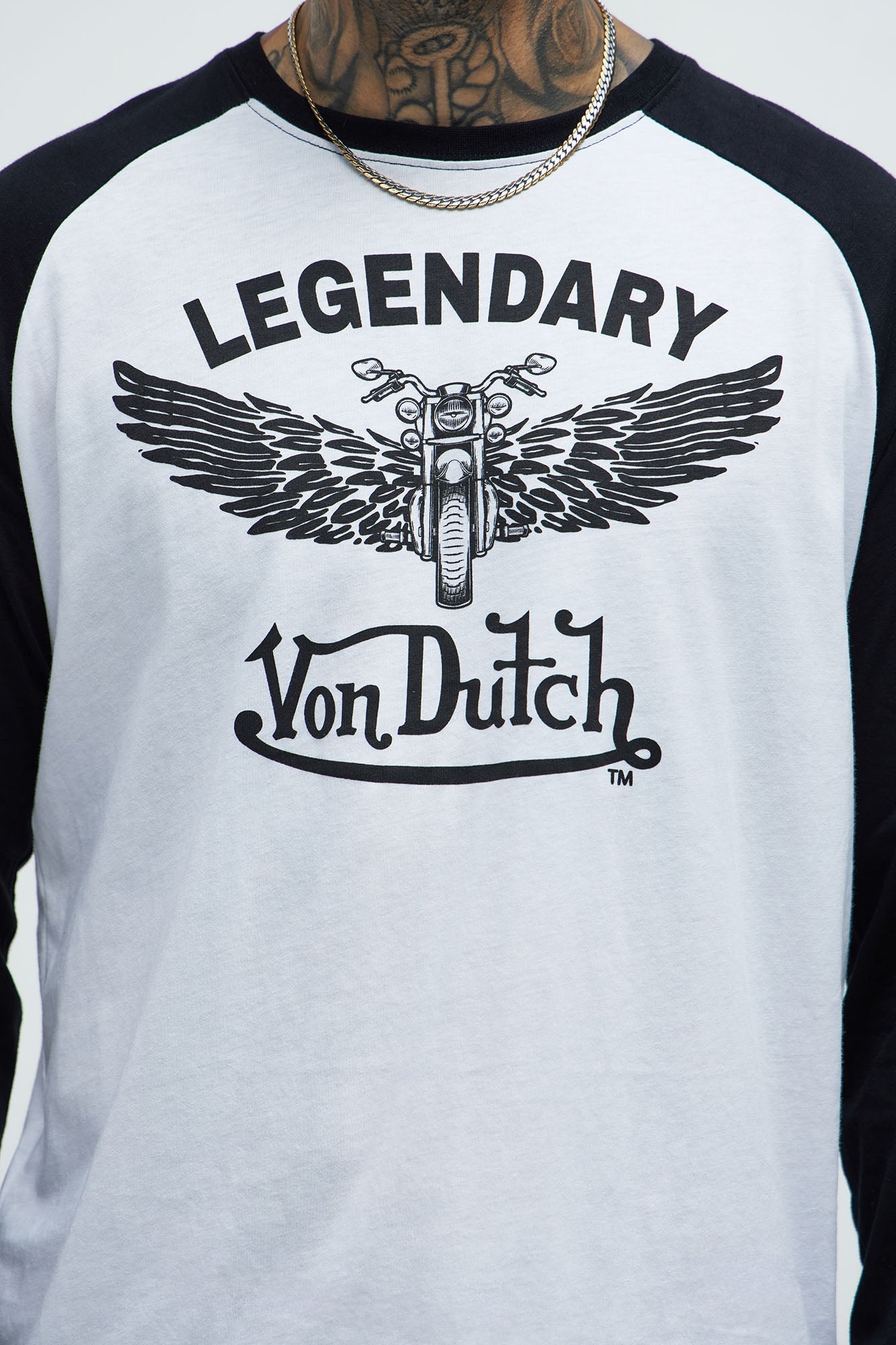 Von Dutch Legendary Tee - White/Black Fashion Nova