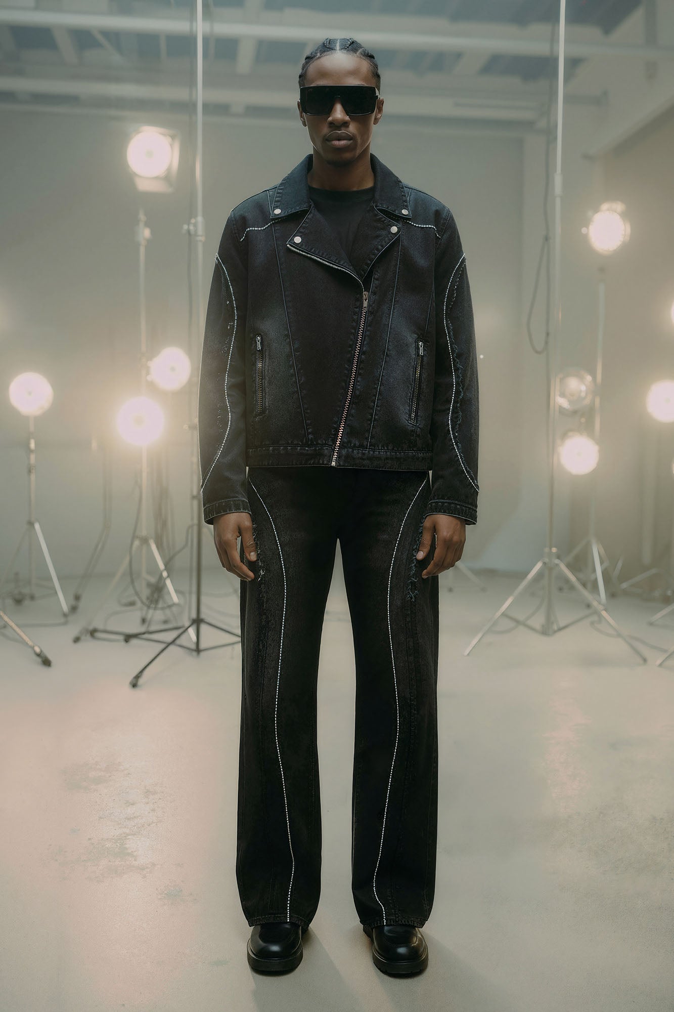 Straight Been Down Jeweled Jean - Black Wash Fashion Nova