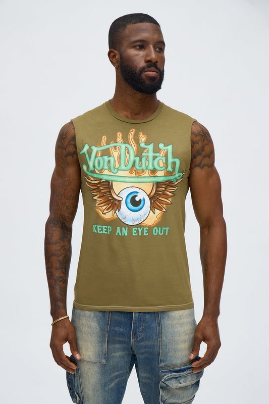 Von Dutch Keep An Eye Out Short Sleeve Tee - Hunter Fashion Nova