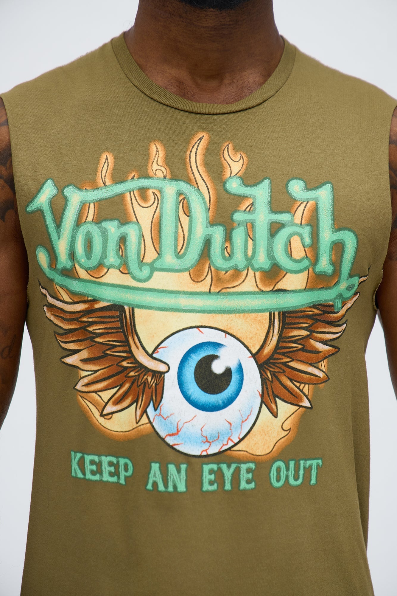 Von Dutch Keep An Eye Out Short Sleeve Tee - Hunter Fashion Nova