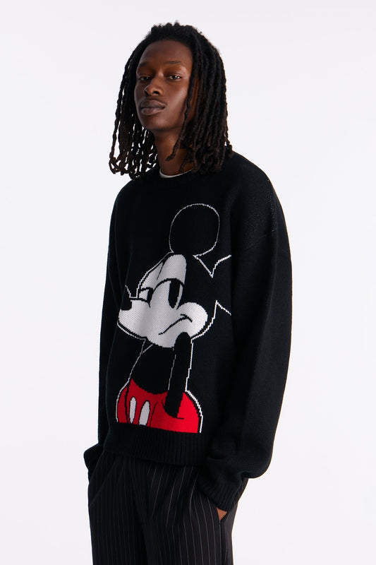 Disney Mickey Chill Mode Sweater - Black Fashion Nova