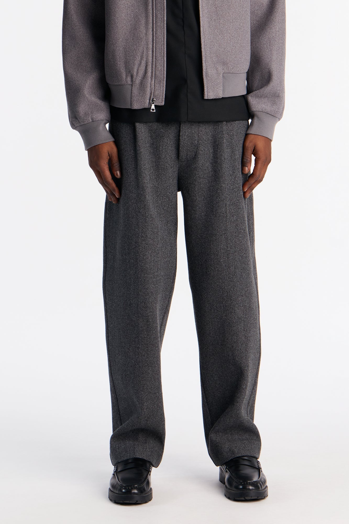 Midtown Relaxed Pant - Charcoal Fashion Nova