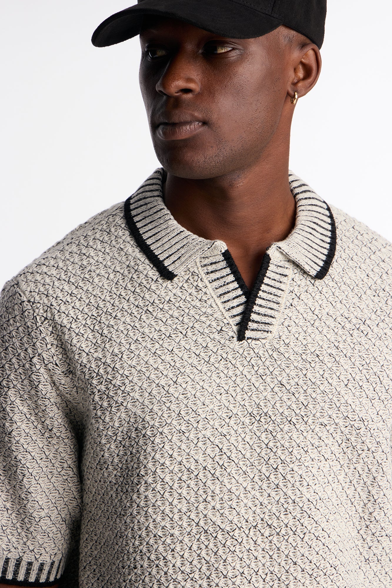 Knit Mercer Johnny Polo - Black Fashion Nova