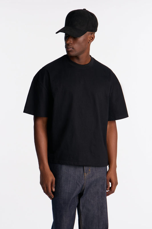 Boxy Premium Midweight Tee - Black Fashion Nova