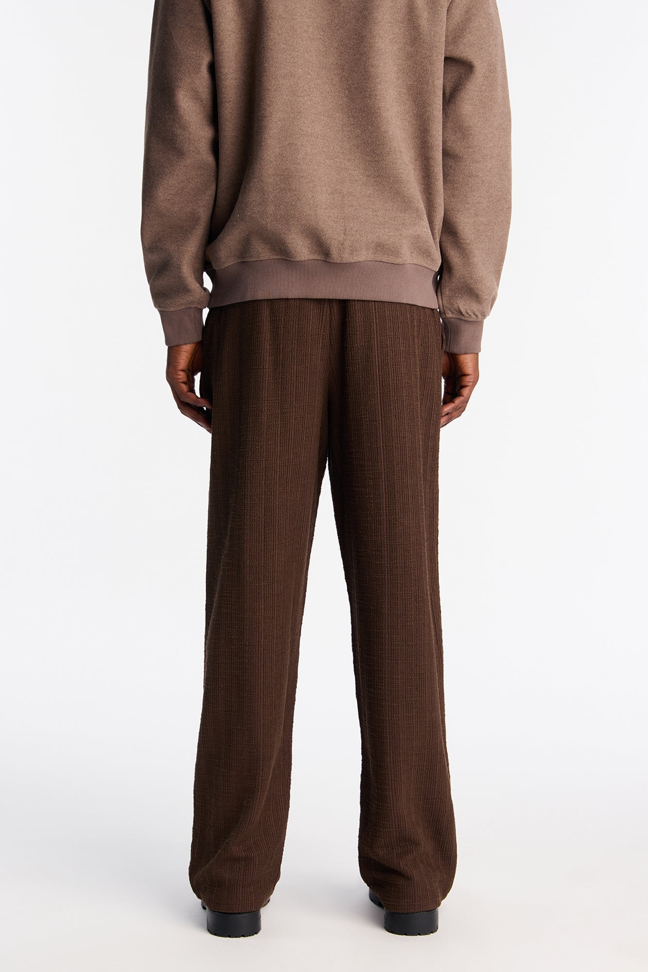 Baggy Dean Textured Pant - Brown Fashion Nova