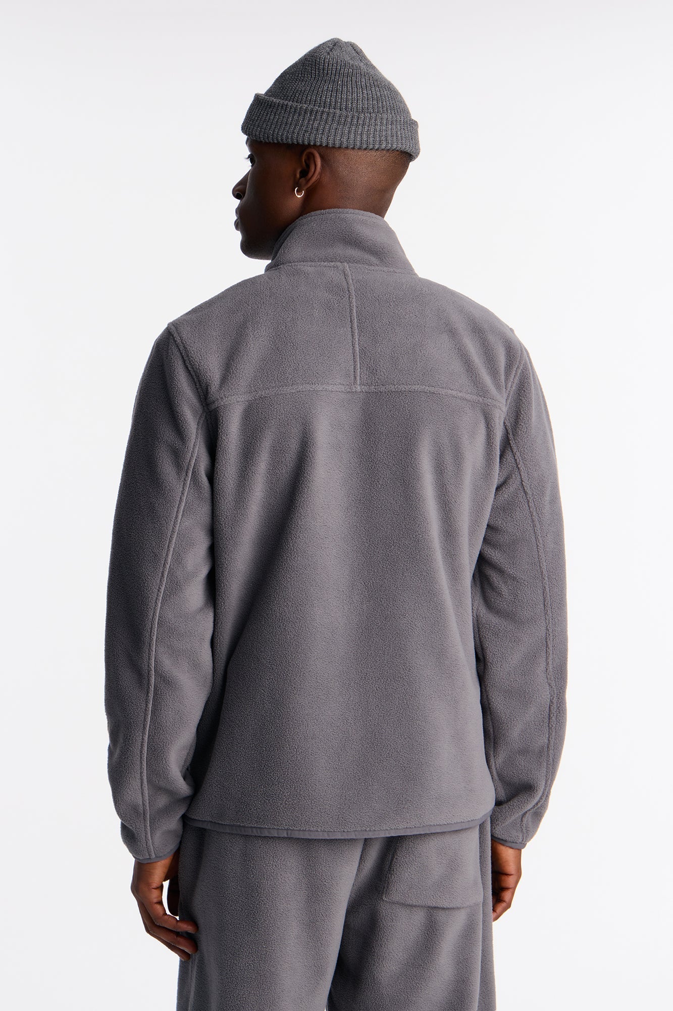 Core Microfleece Zip Jacket - Grey Fashion Nova