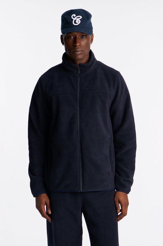 Core Microfleece Zip Jacket - Navy Fashion Nova