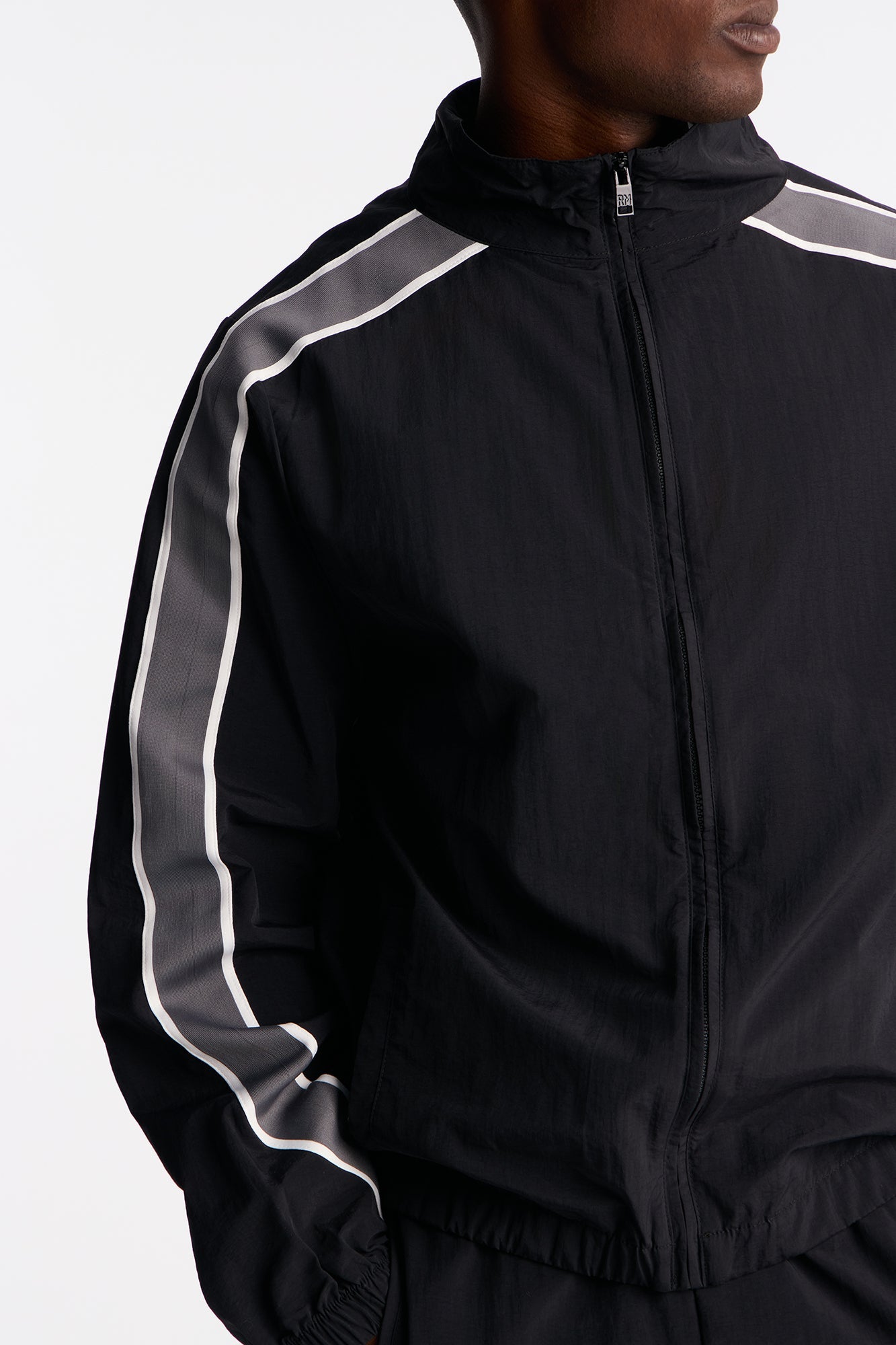 Prep The Field Color Block Windbreaker Jacket - Black/combo Fashion Nova