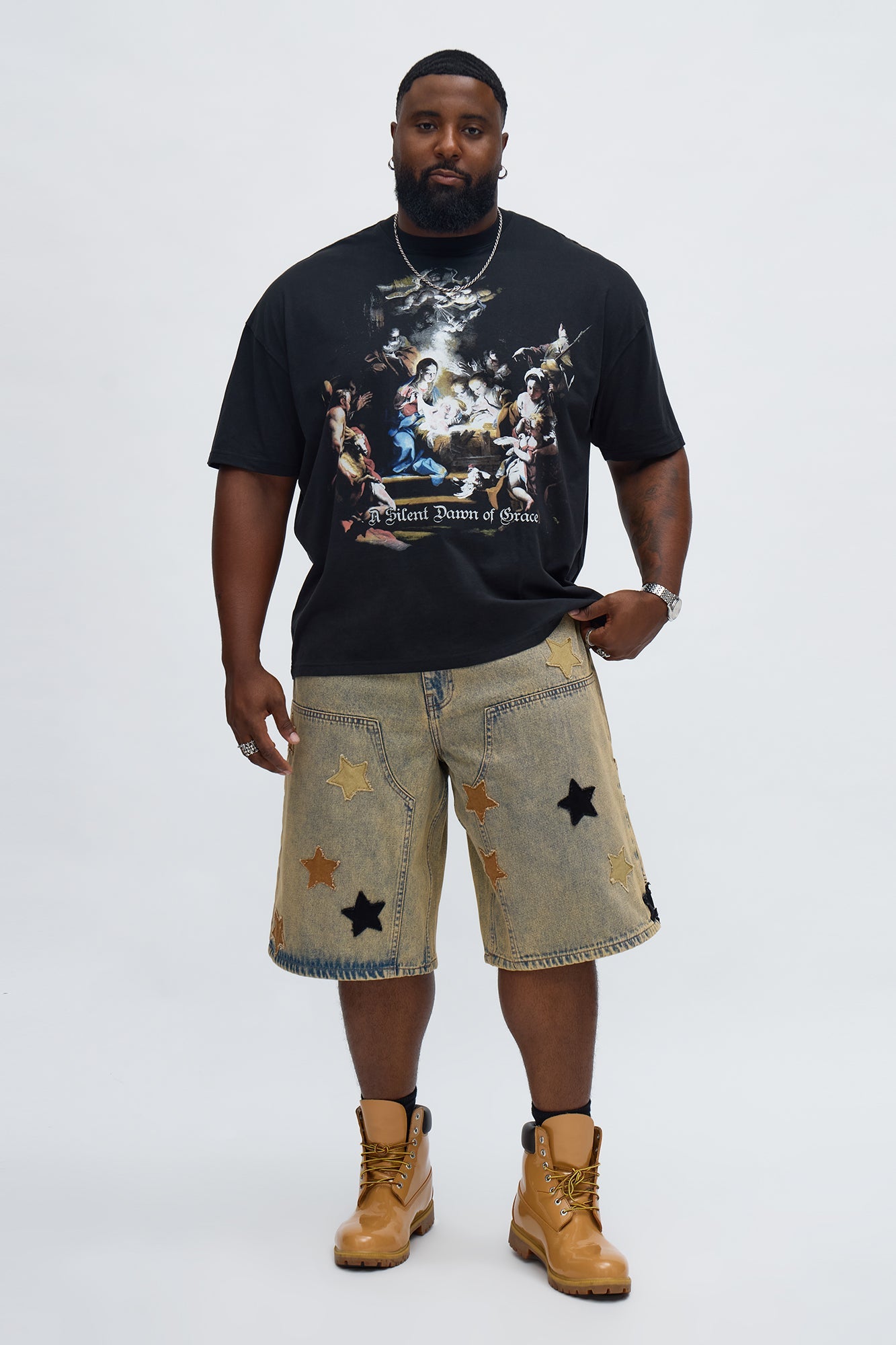 Birth Of The Son Short Sleeve Tee - Black Fashion Nova