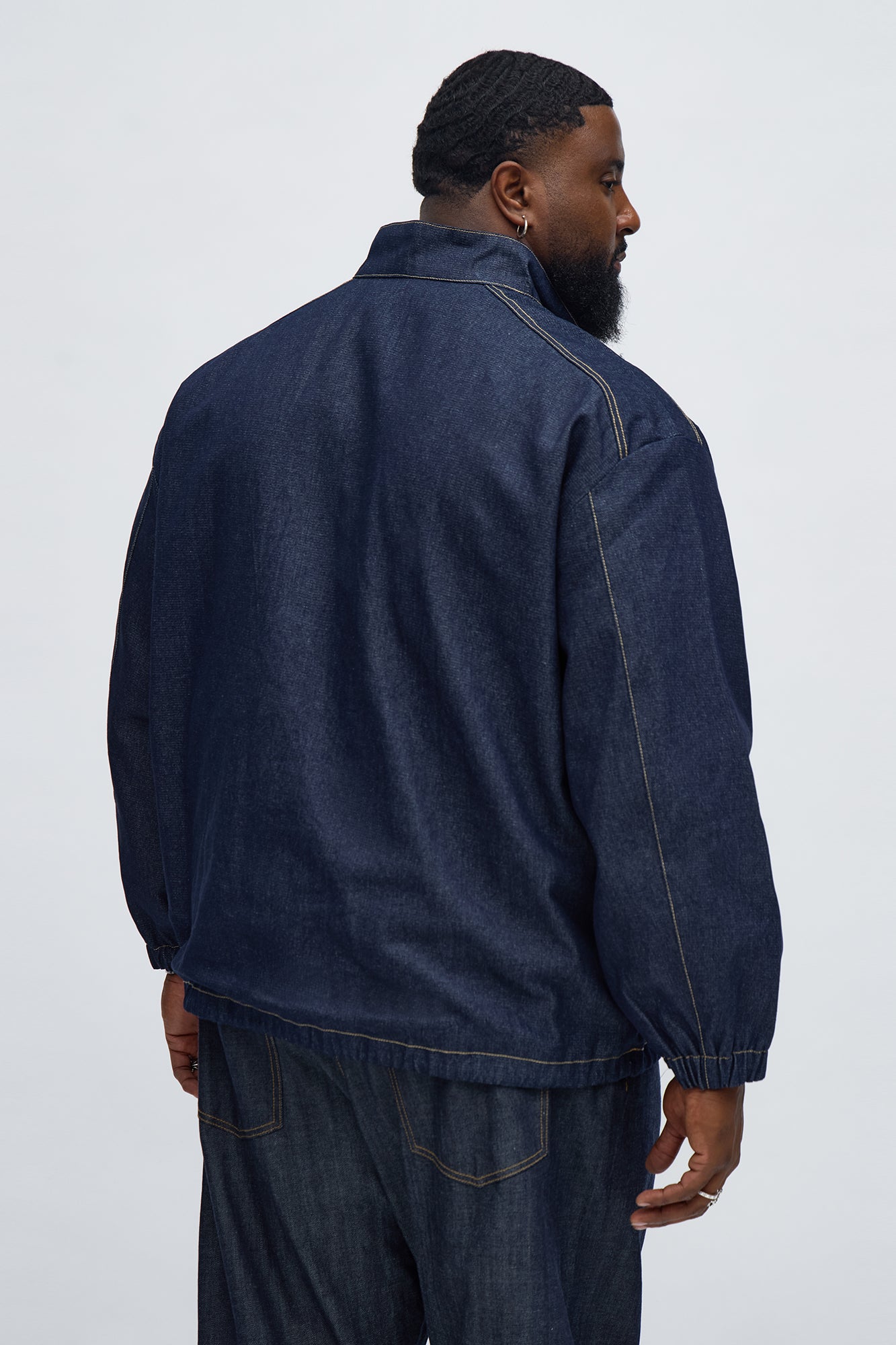 Changes Denim Anorak Jacket - Indigo Fashion Nova